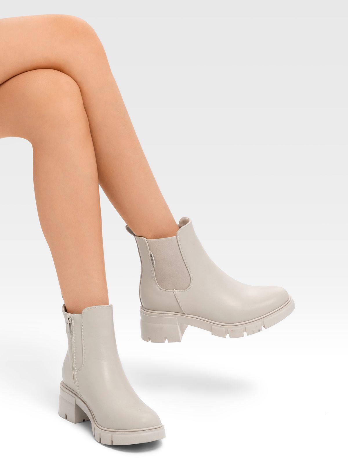Botin Mujer Adriana Beige Weide-1