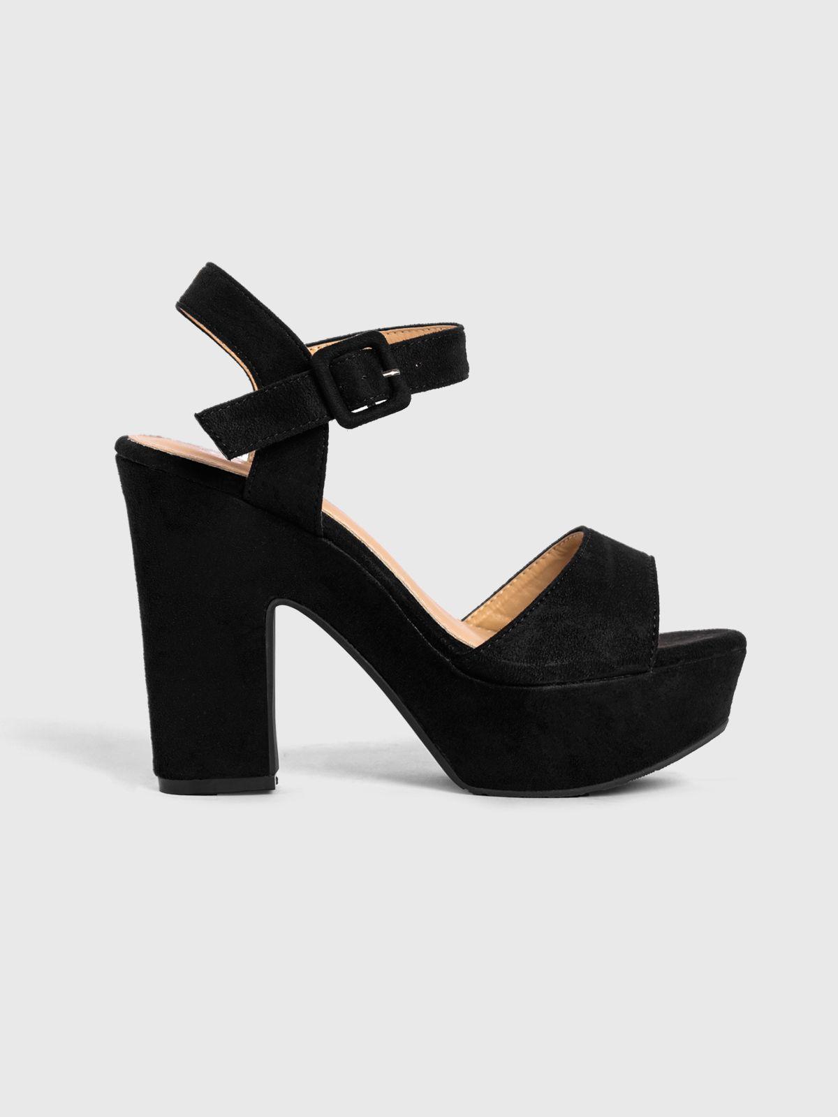 Sandalia Taco Negro Fiesta YOU556-21 Weide-2