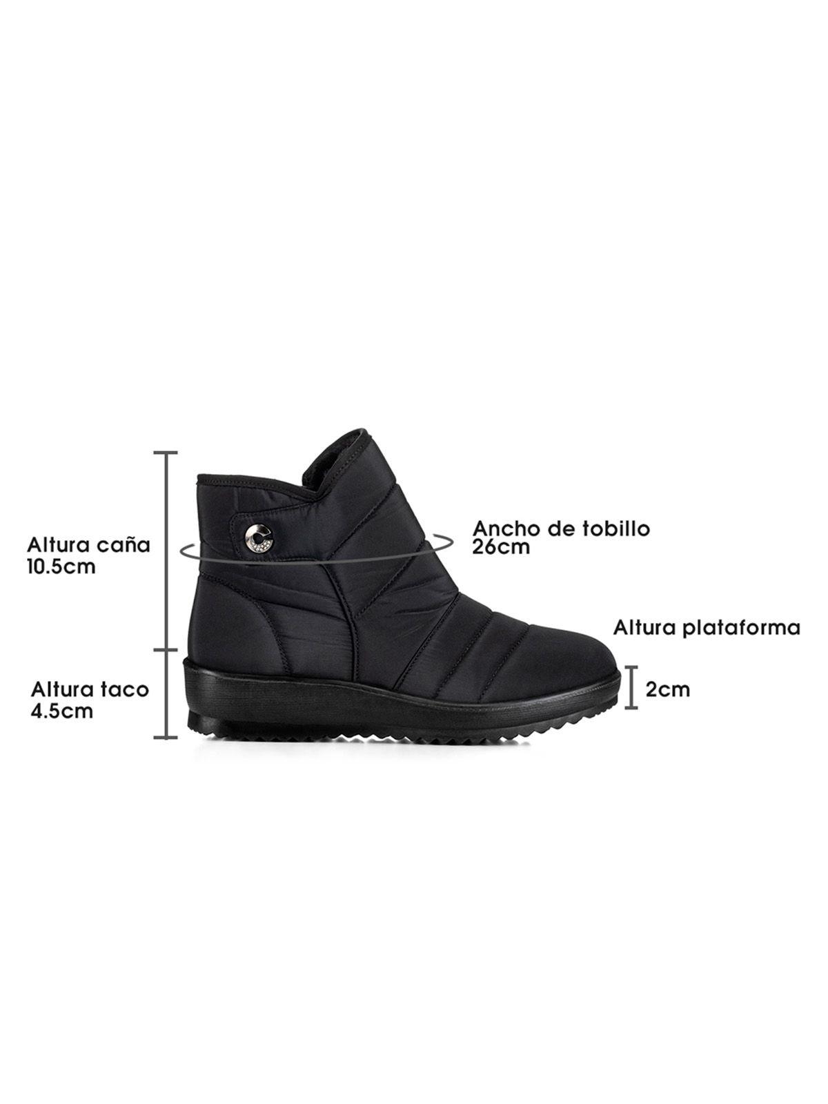 Botin Negro Casual Mujer Weide TFA189-6