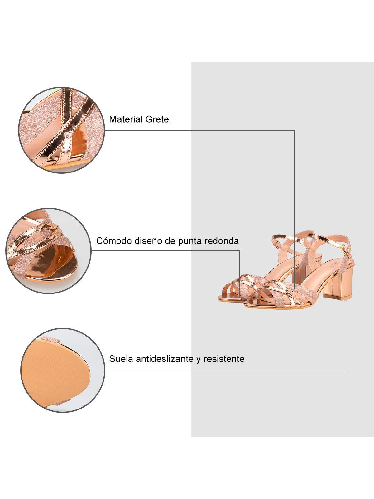 Sandalia Taco Champan Fiesta QIU317 Weide-5