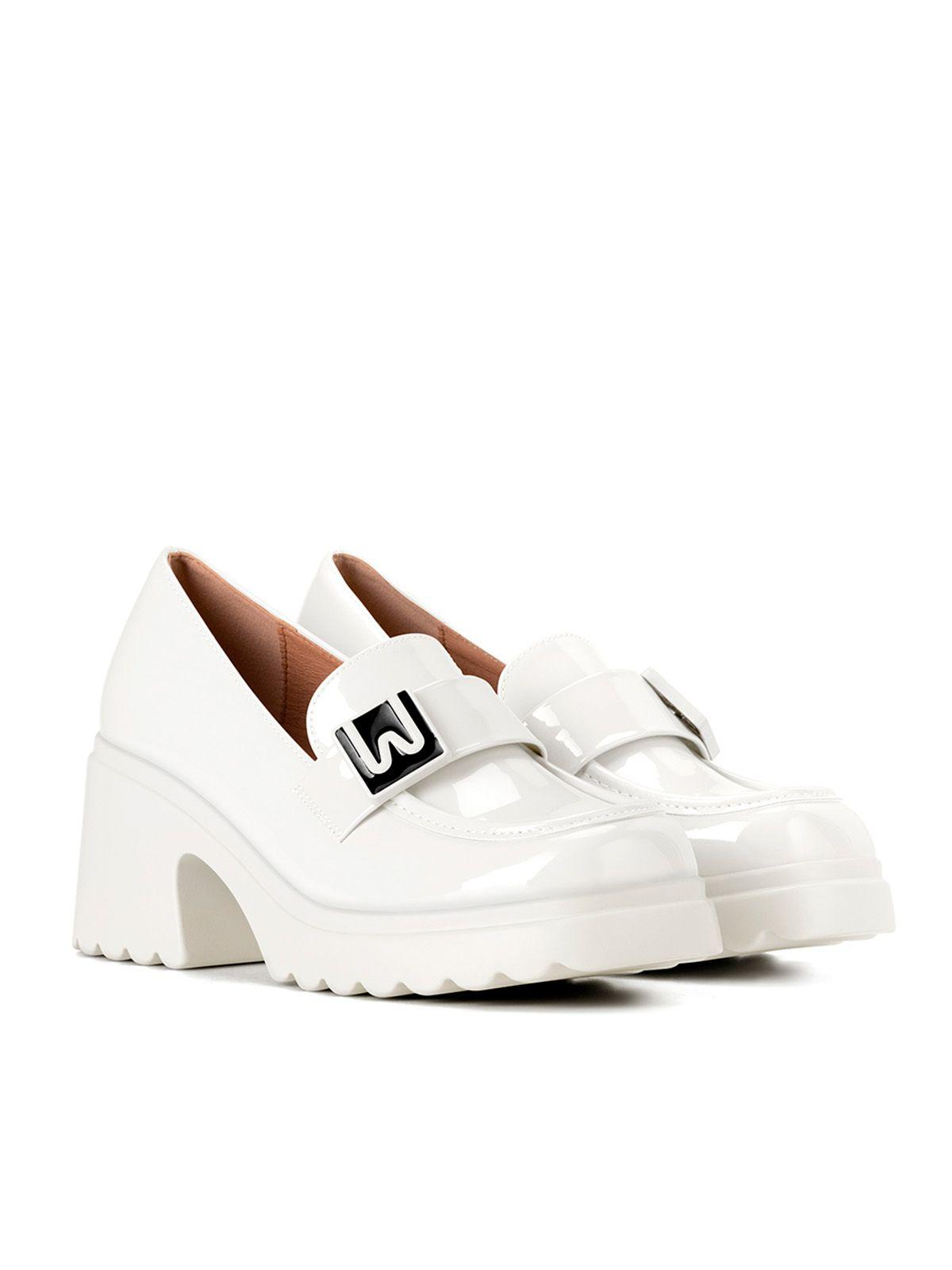Mocasín Plataforma Blanco Casual JN25 Weide-2