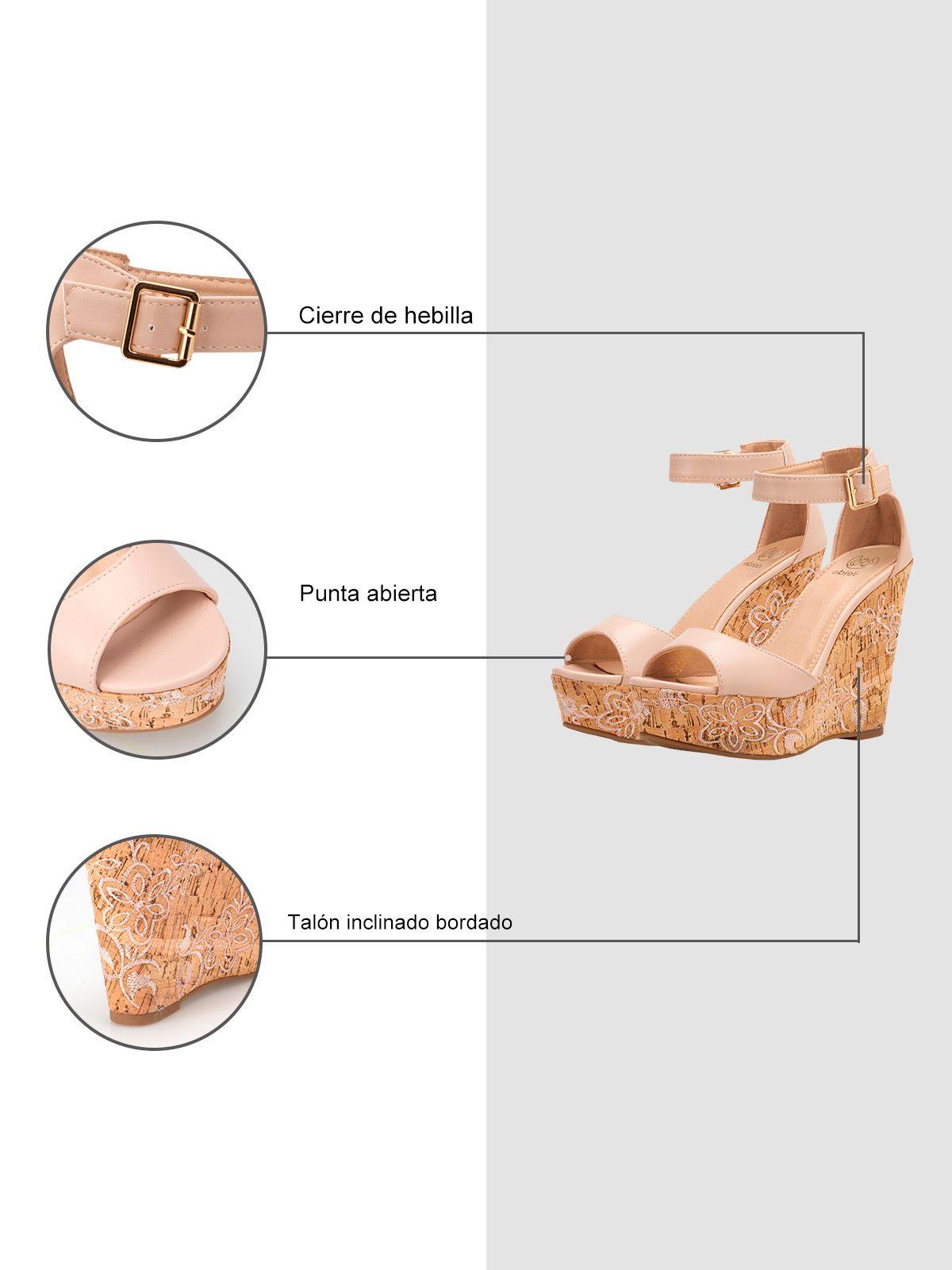 Sandalias Taco  Rosado Fiesta YL60 Weide-4
