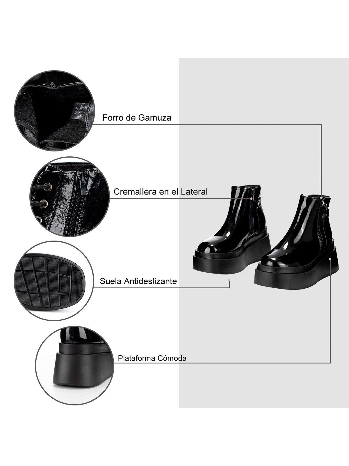 Botin Negro Casual Mujer Weide CZY586-6