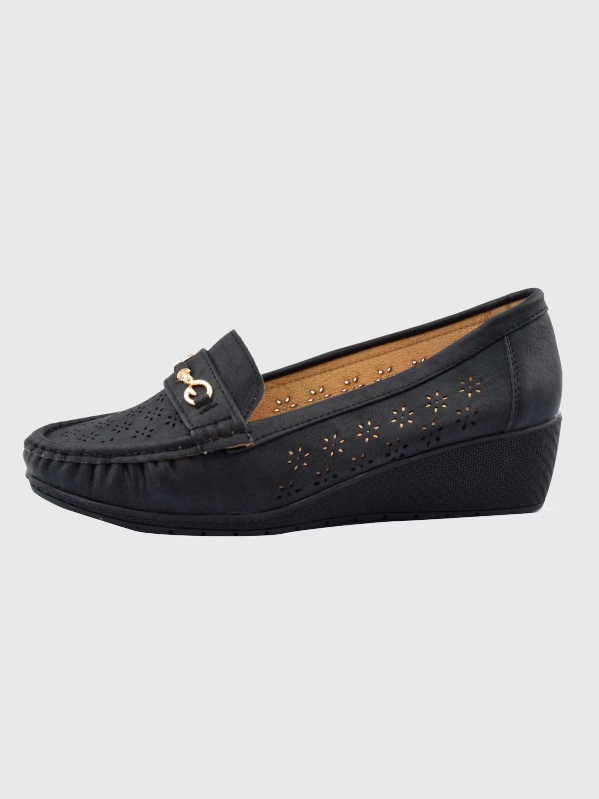 Mocasín Elvia Negro Weide-1