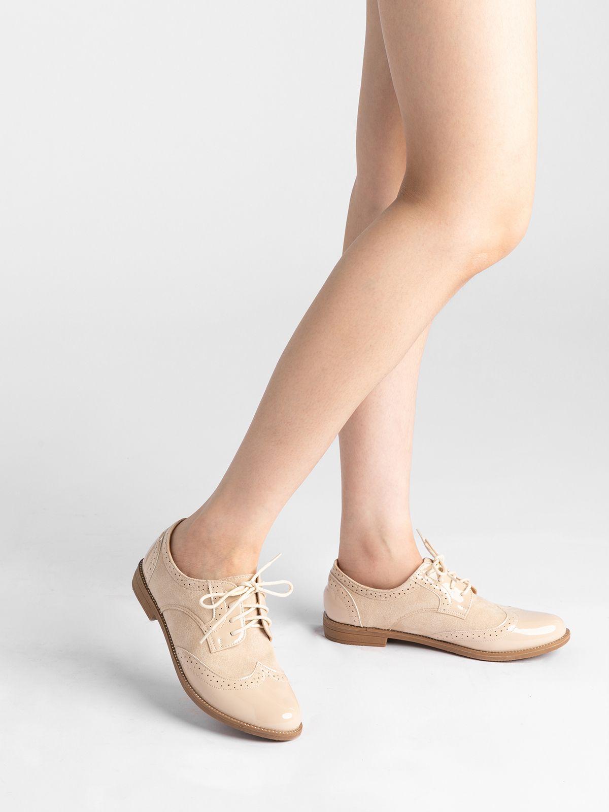 Mocasin Mujer Elvia Beige Weide-1