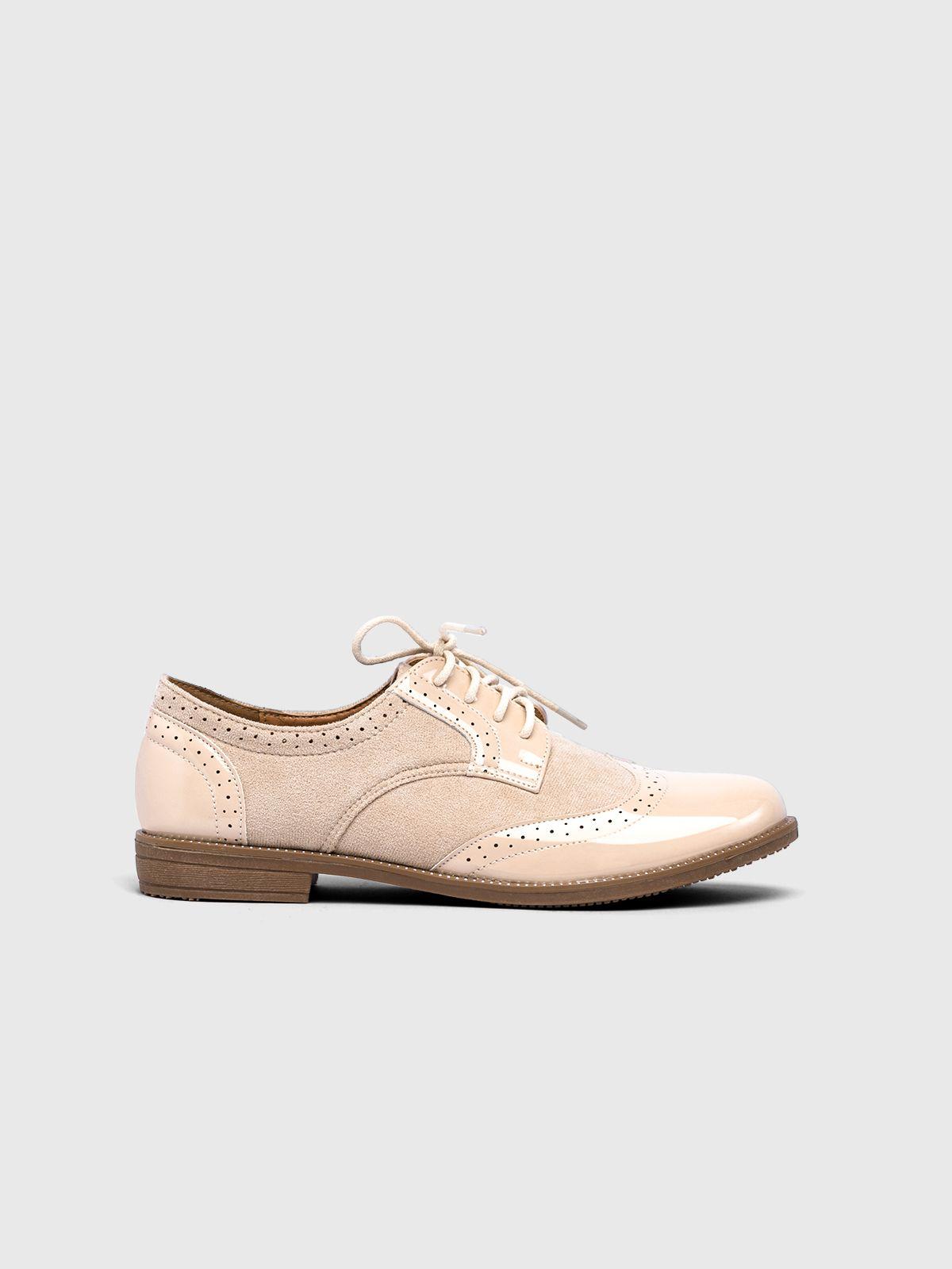 Mocasin Mujer Elvia Beige Weide-2