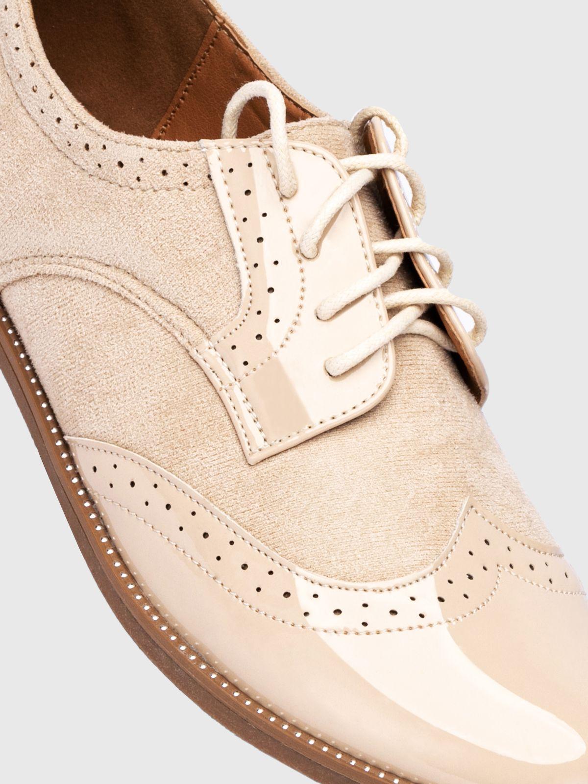 Mocasin Mujer Elvia Beige Weide-5