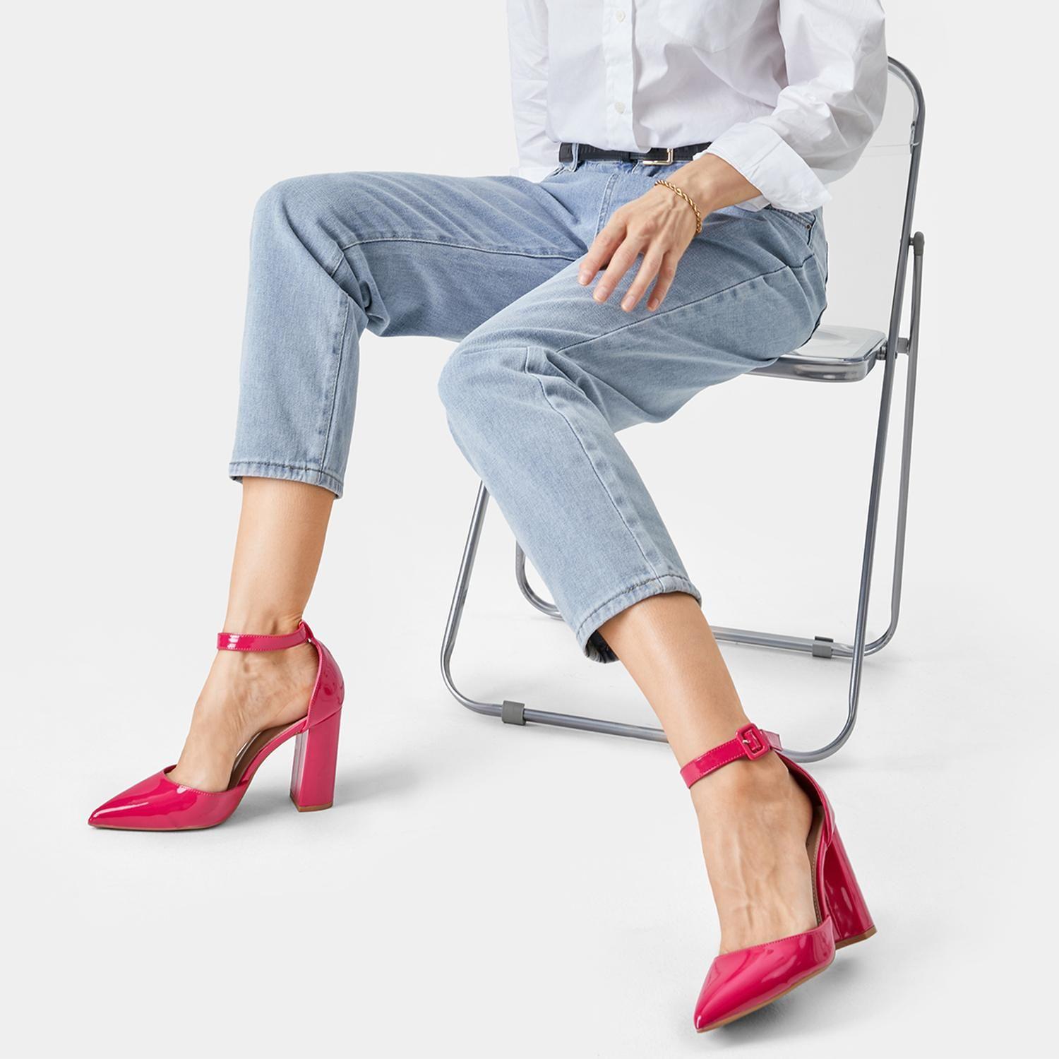 Zapato Taco Alto Durazno Fiesta Mujer Weide GH62-7