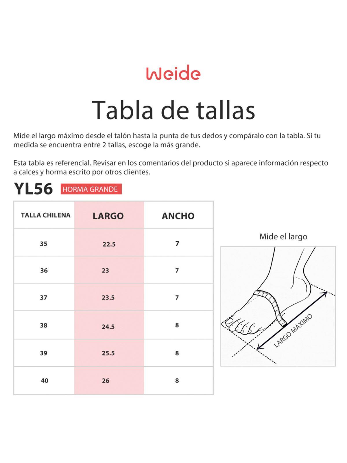 Zapatos Taco Beige Weide YL56-3