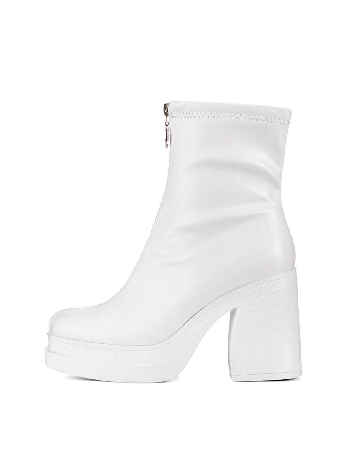 Botin Blanco Casual Mujer Weide CZY571-2