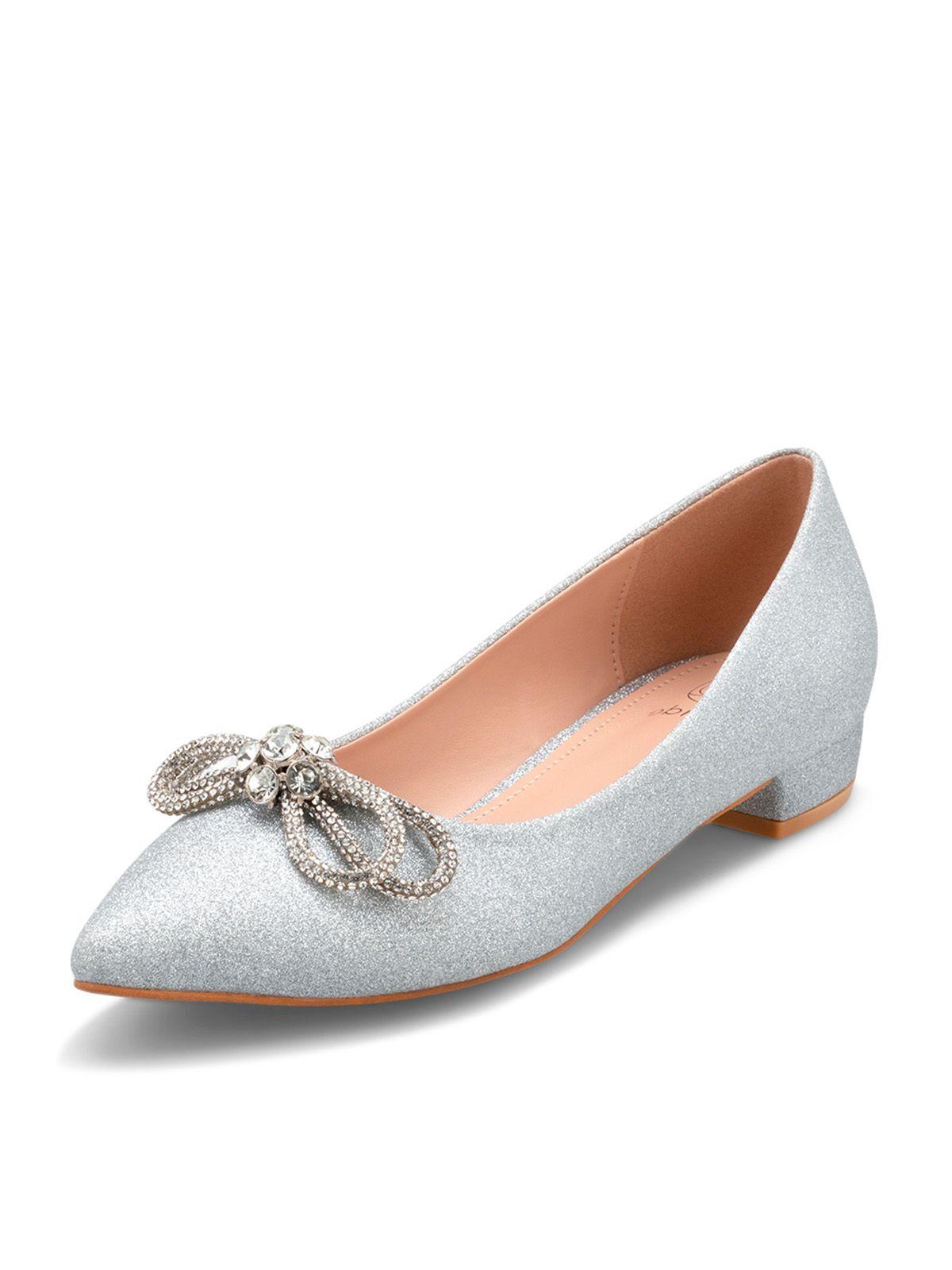 Zapato Taco Plateado Fiesta QIU315 Weide-0