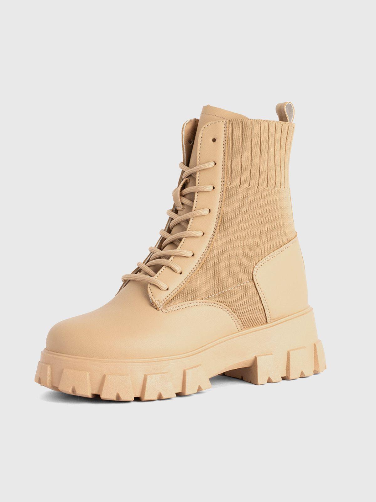 Botin Lacey Camel Weide.-0