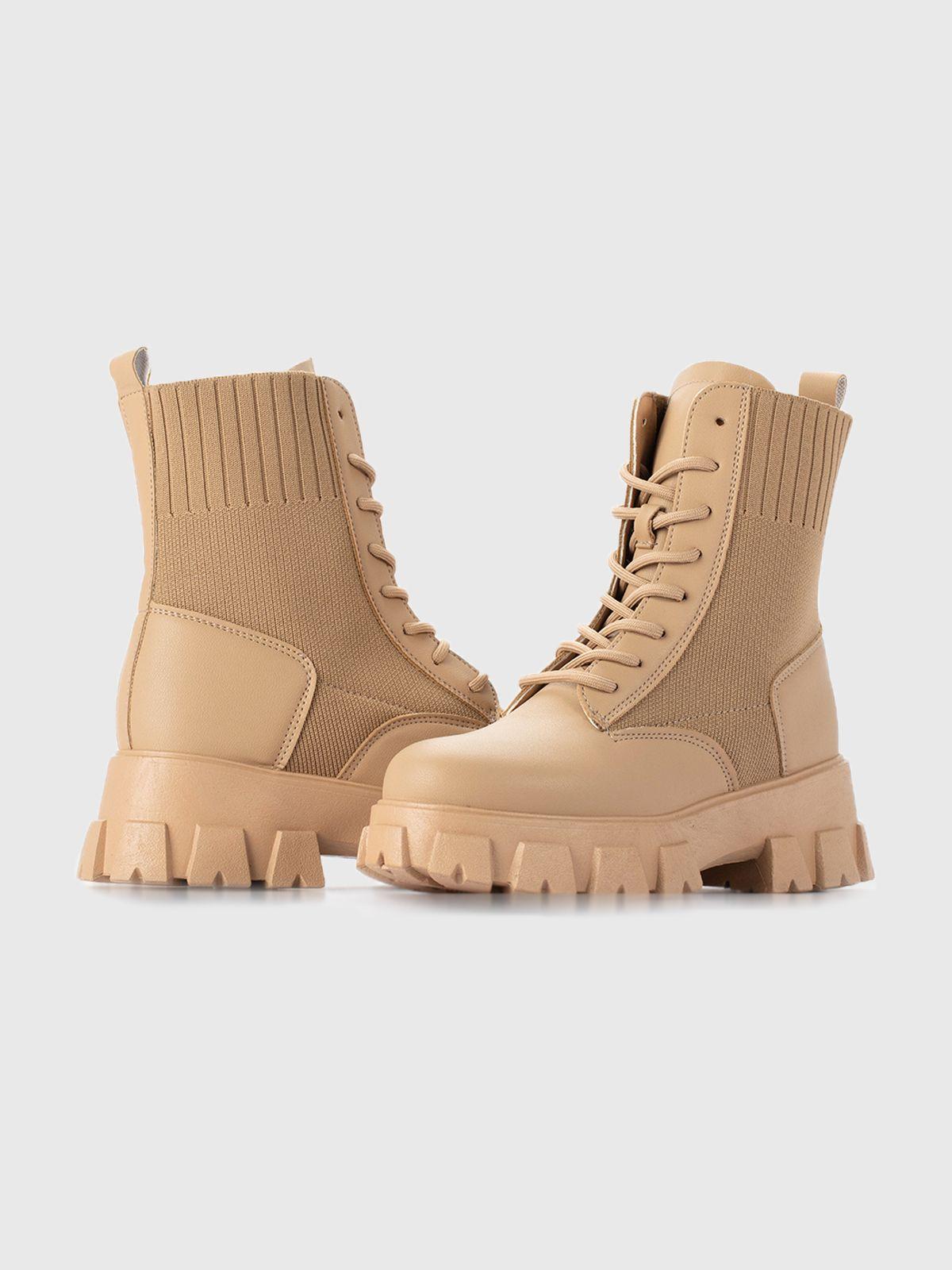 Botin Lacey Camel Weide.-2