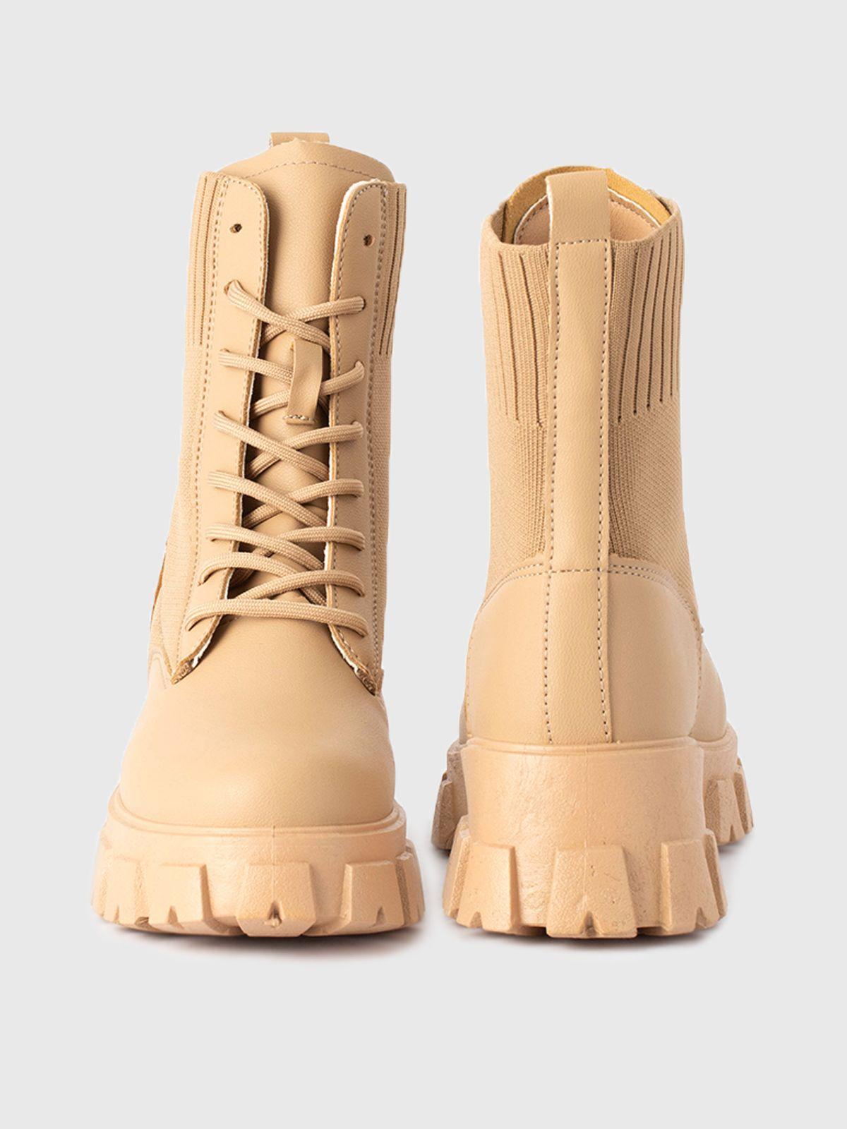 Botin Lacey Camel Weide.-4