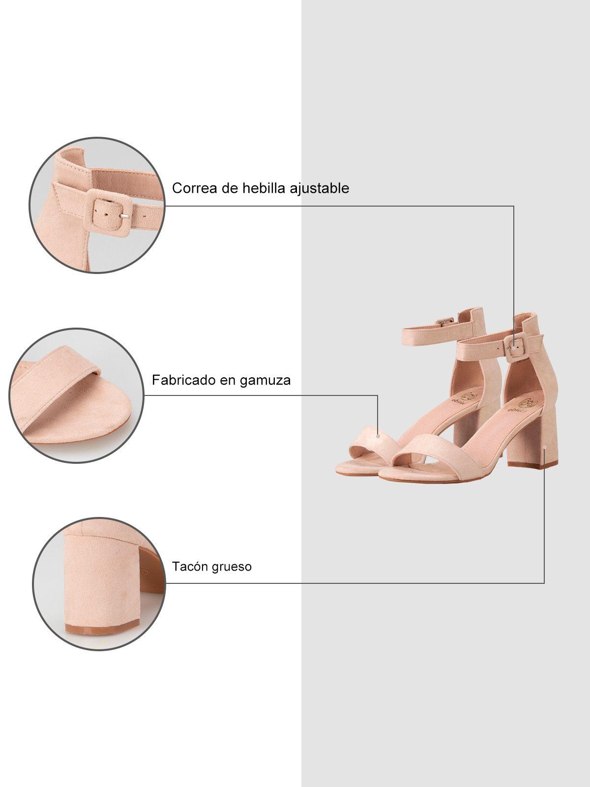 Sandalia Taco Beige Fiesta GHE19 Weide-7