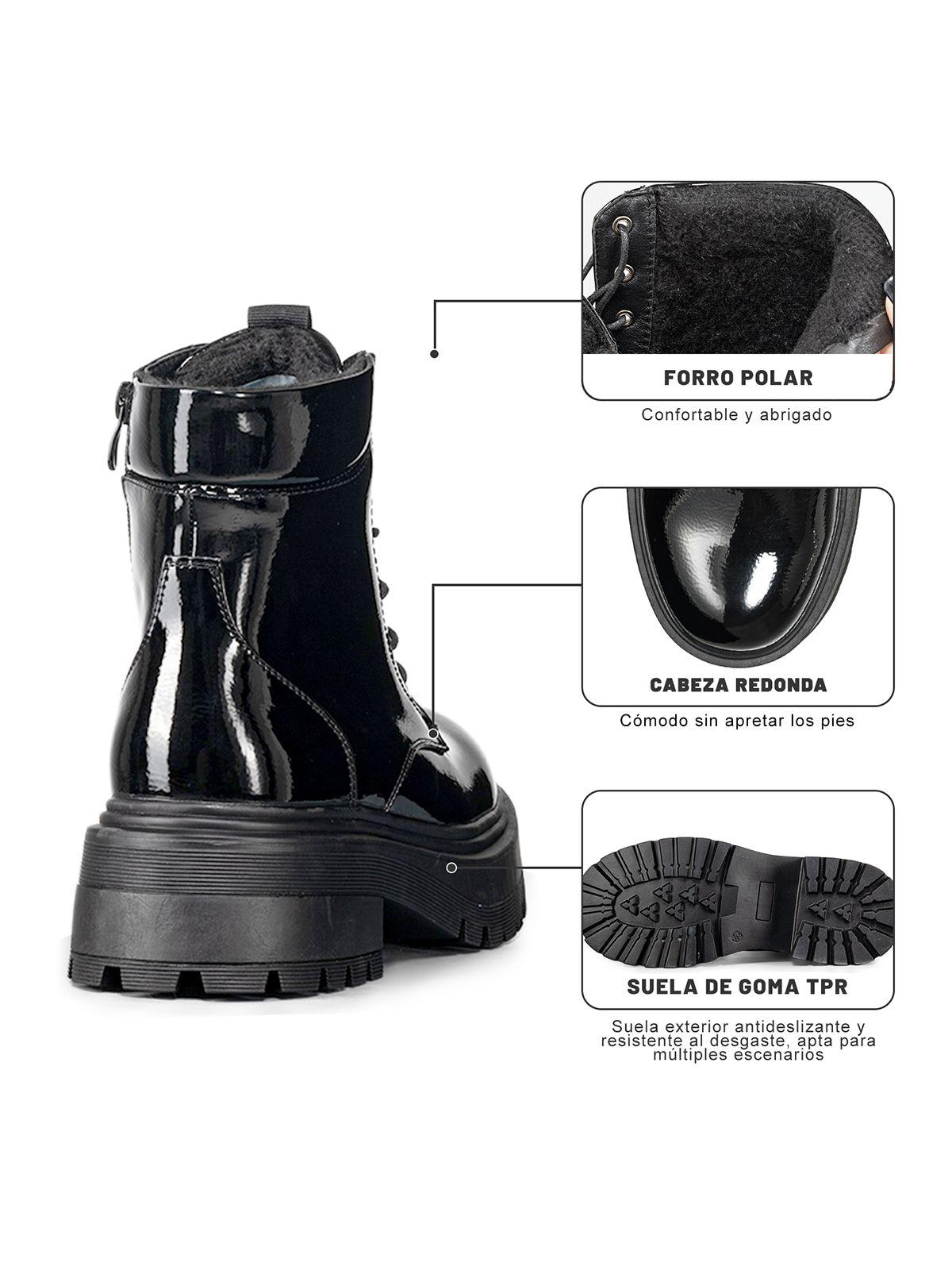 Botin Mujer Casual Charol Vintage Weide CZY607-7