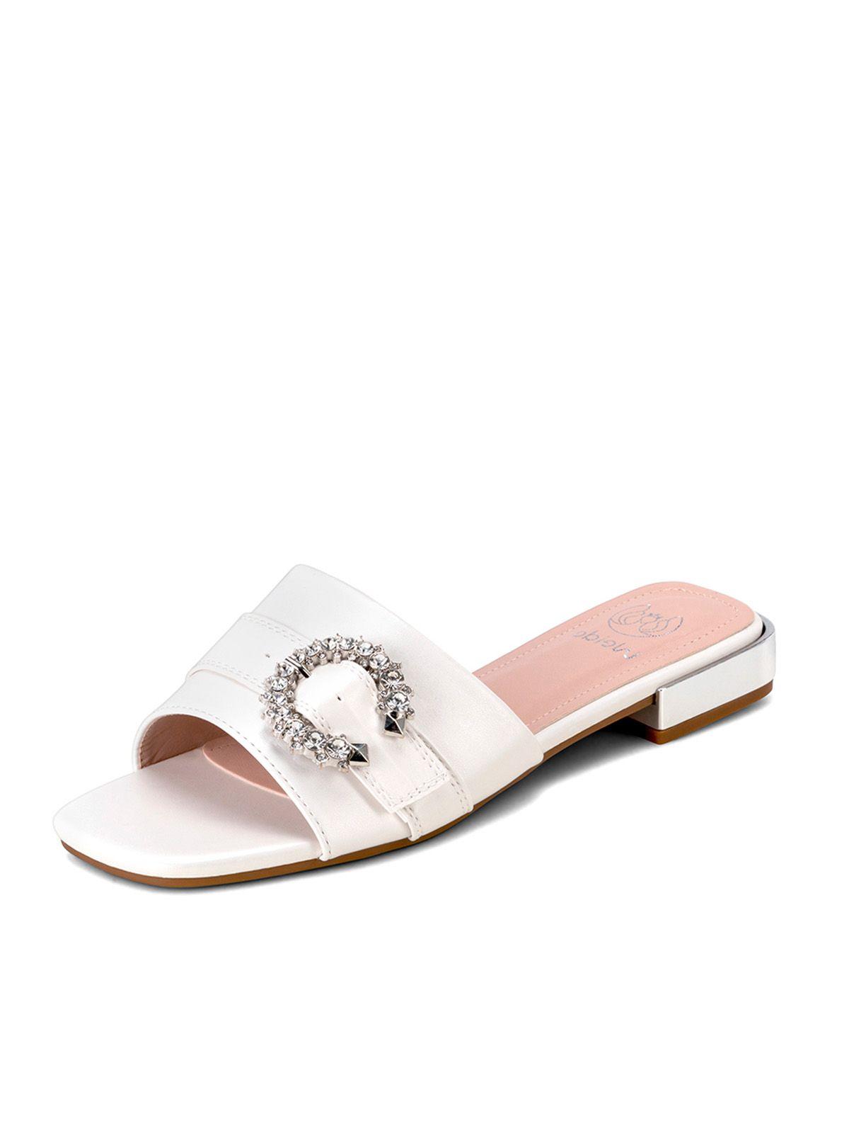 Sandalia Taco Blanco Casual QIU306 Weide-0