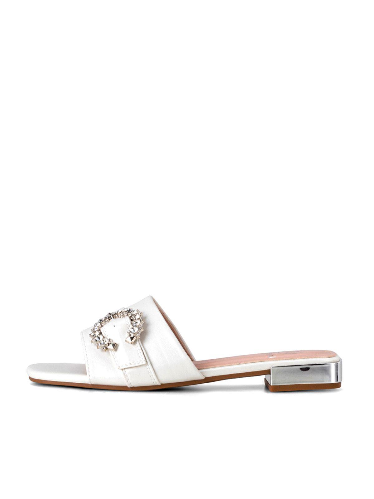 Sandalia Taco Blanco Casual QIU306 Weide-1