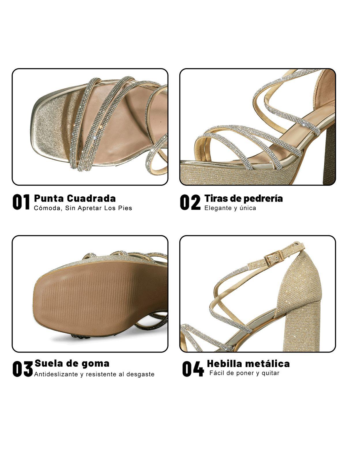 Sandalia Taco Alto Elegante Mujer Weide YOU522-6