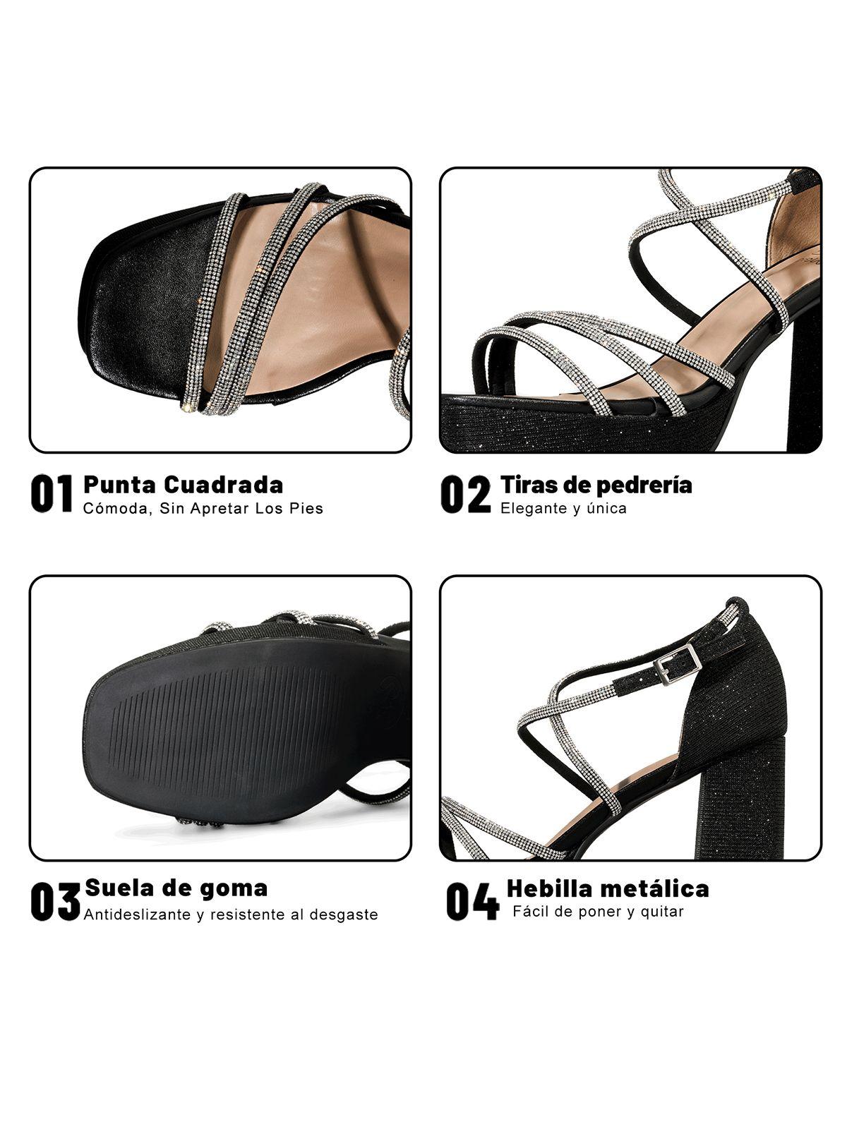 Sandalia Taco Alto Elegante Mujer Weide YOU522-6