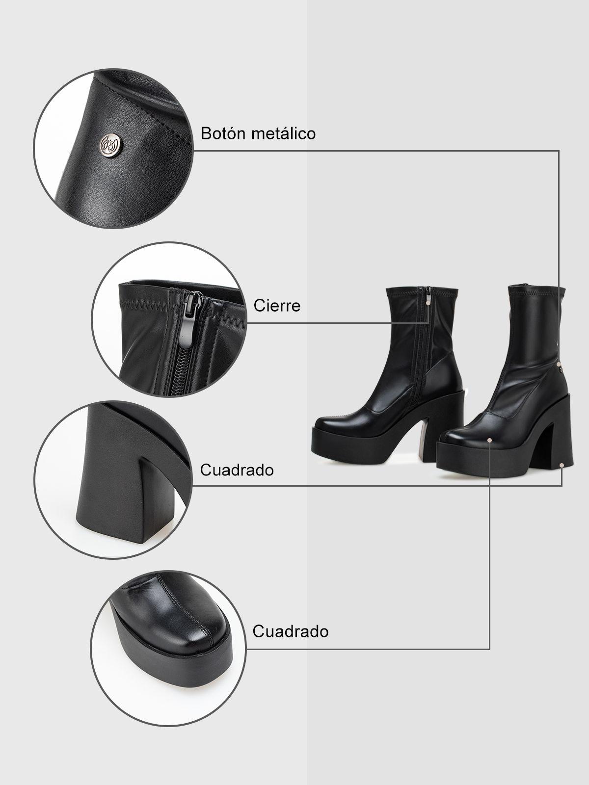 Botin Mujer Ángela Negro Weide-6
