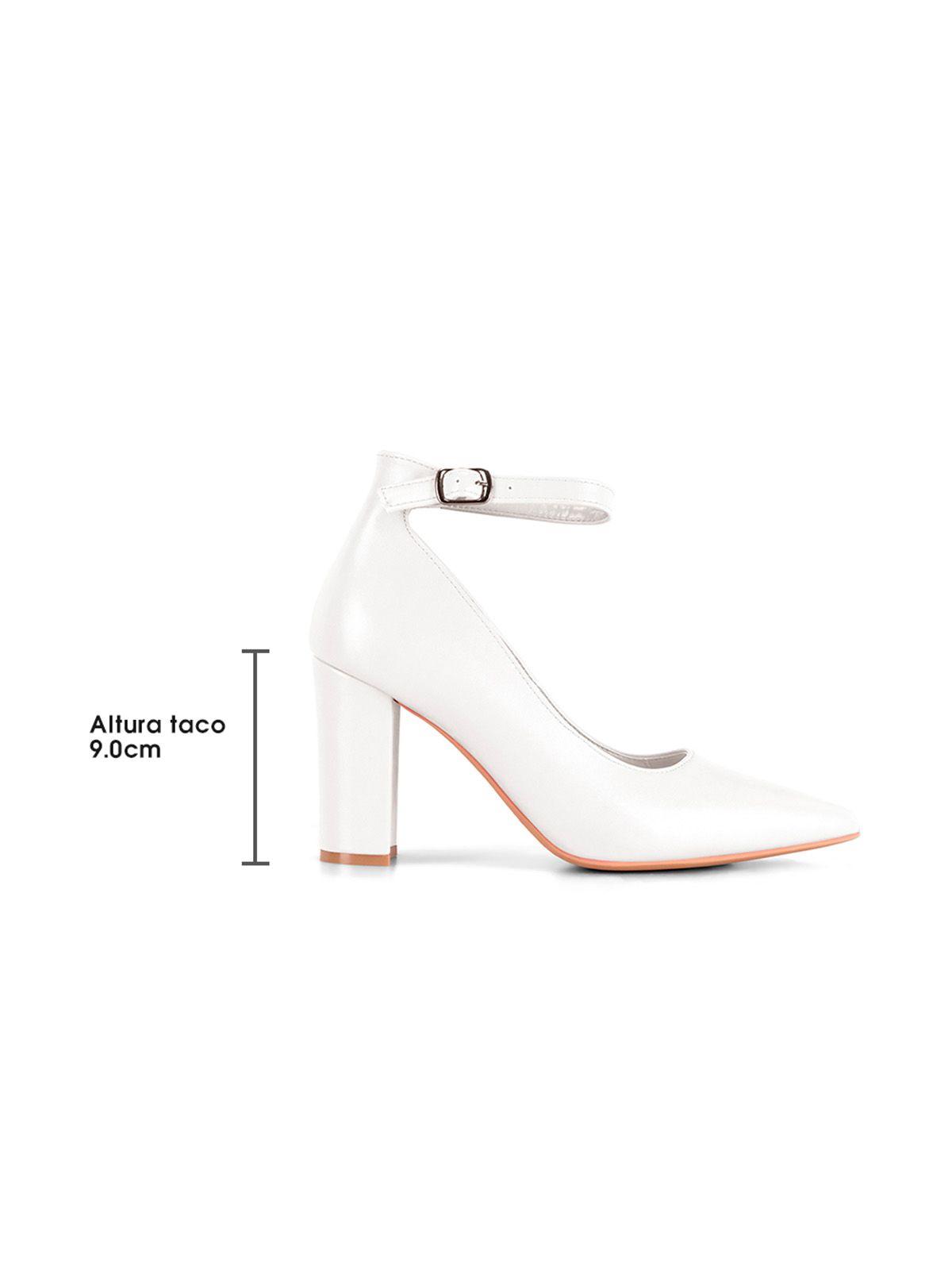Zapato Taco Blanco Fiesta GH100 Weide-4