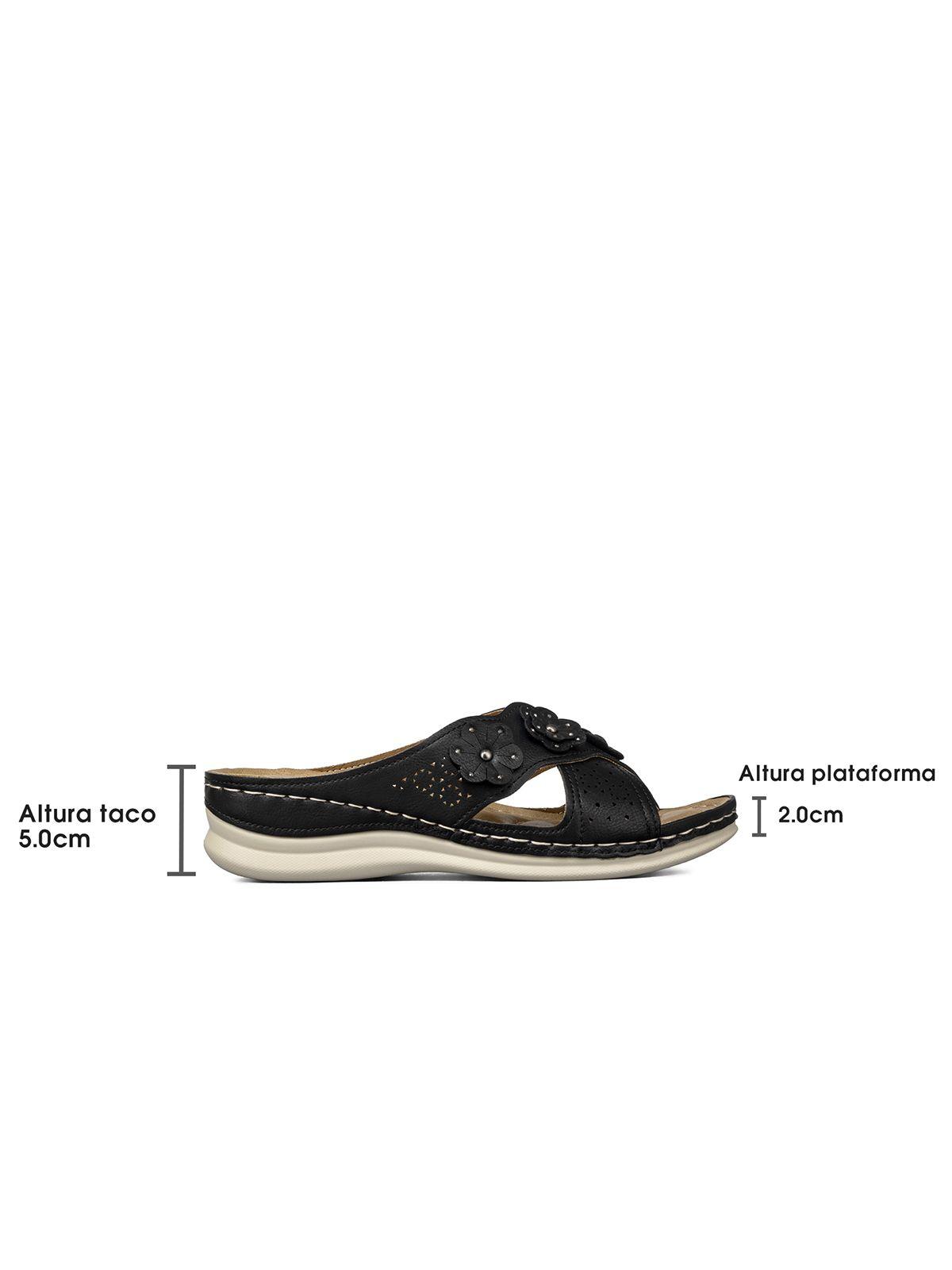 Sandalia Tipo Chala Confort Taco Cuña Mujer Weide YL056-4