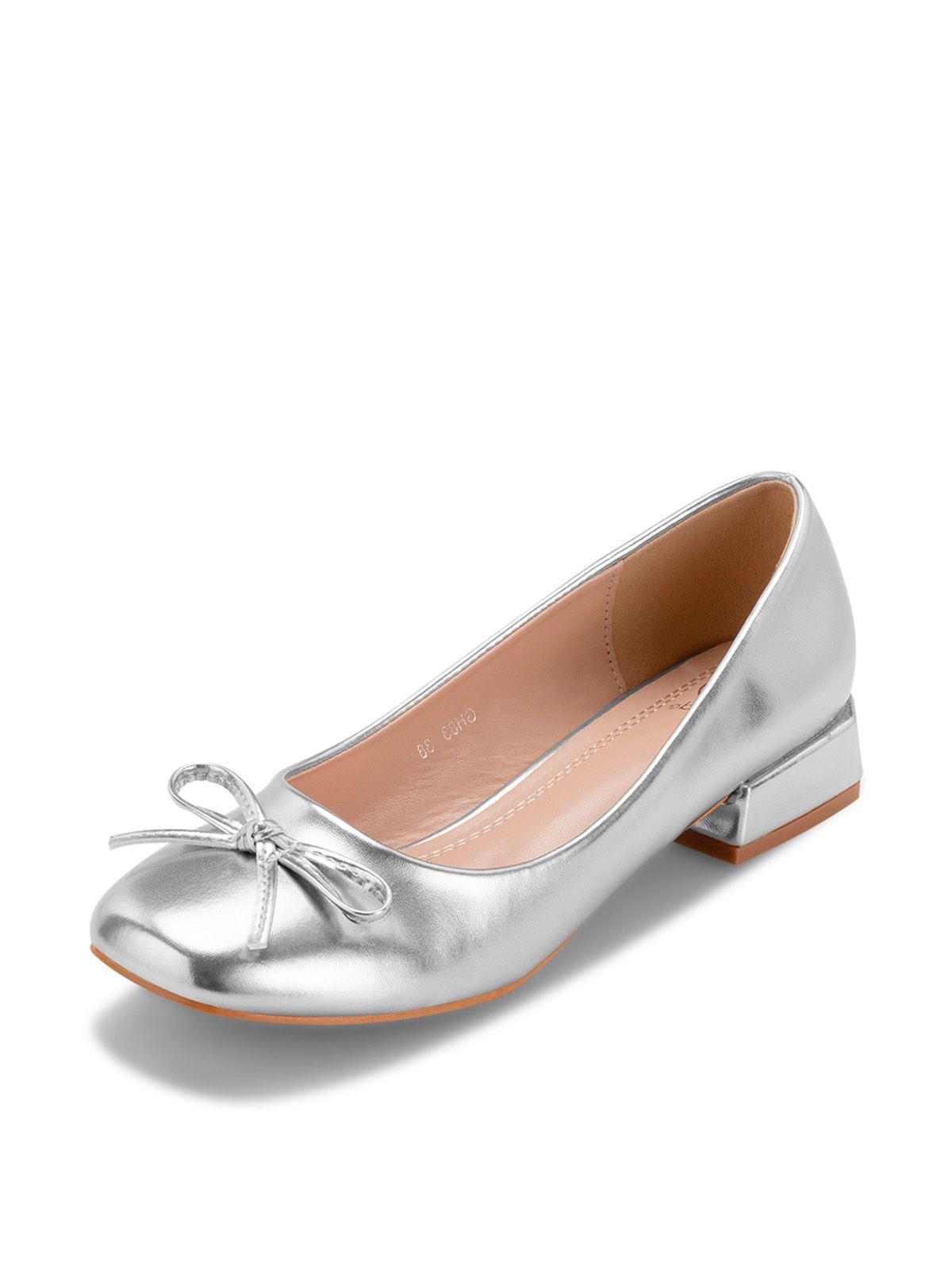 Zapato Taco Plateado Casual GH83 Weide-0