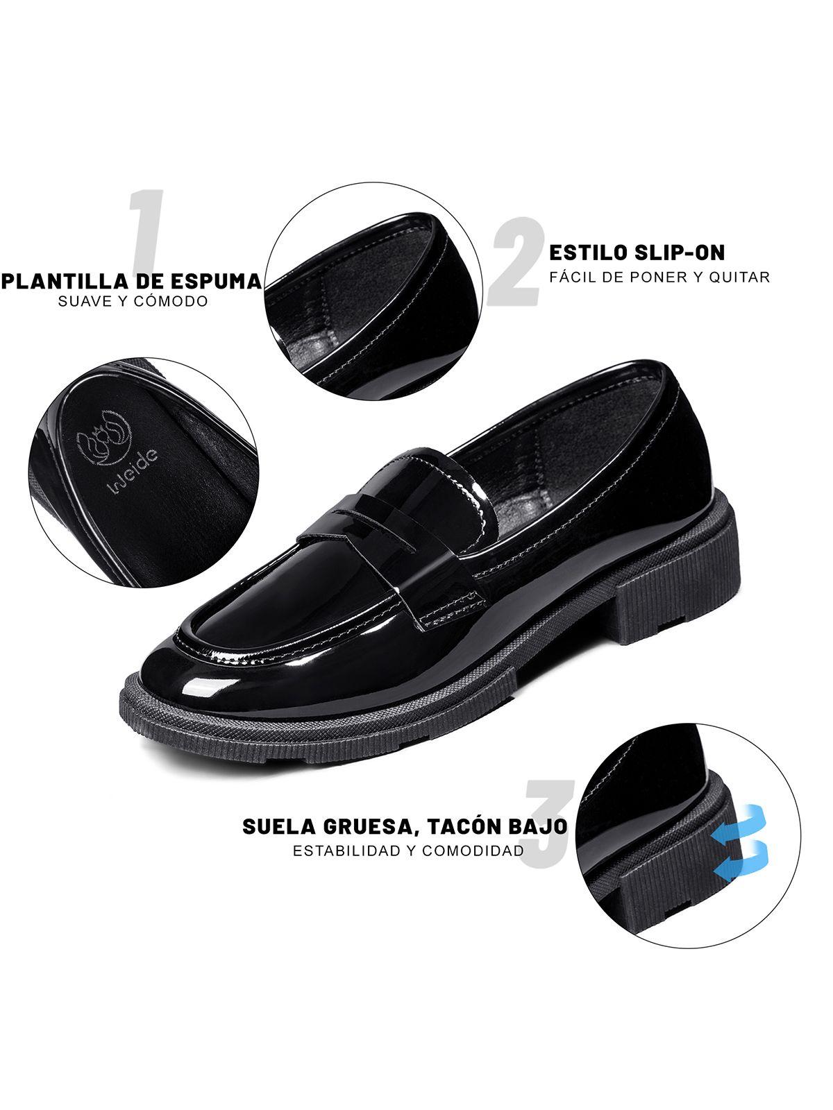 Mocasin  Charol Vintage Mujer  Weide QIU370-8