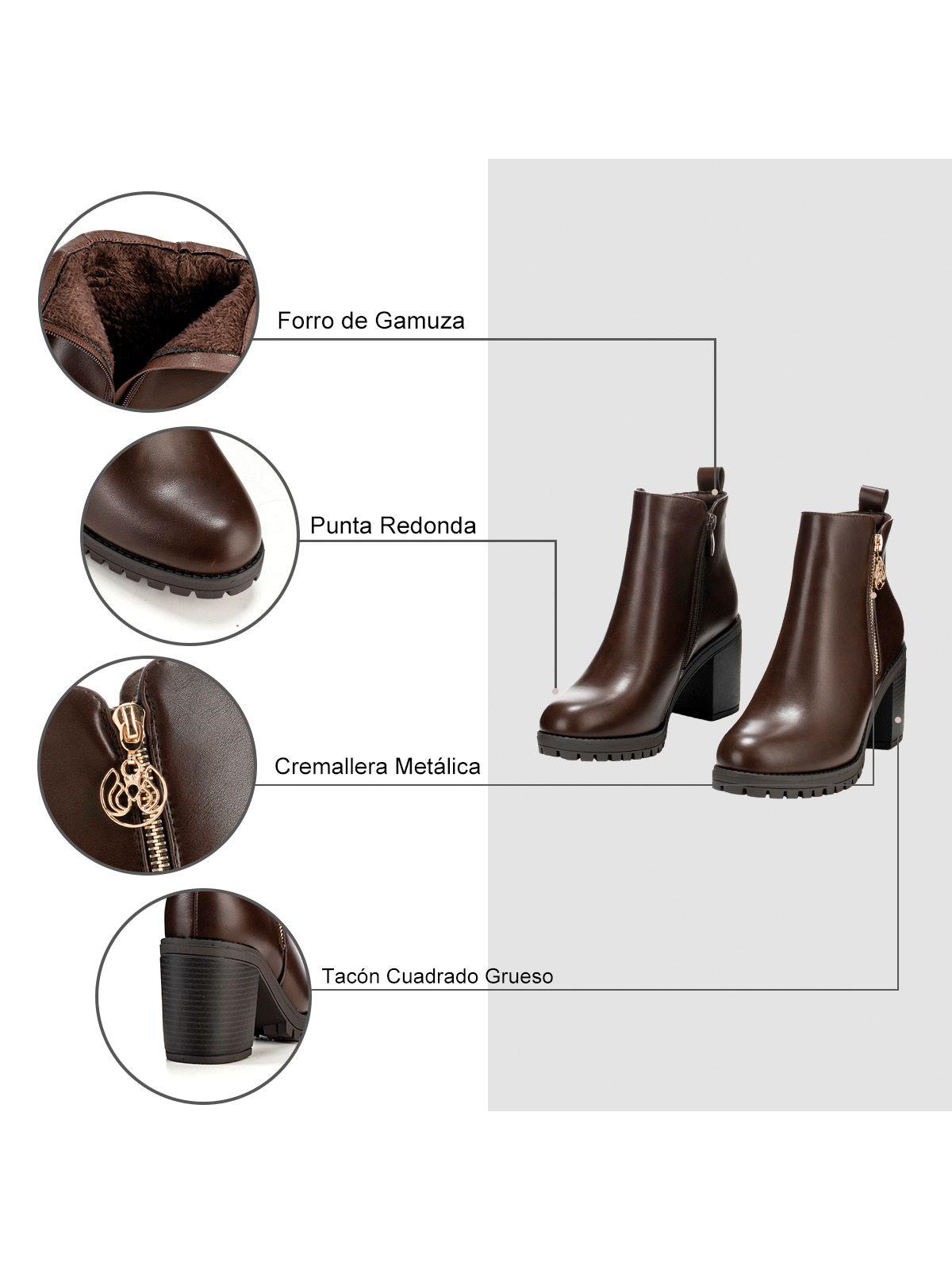 Botin Mujer Nahia Marron Weide-8