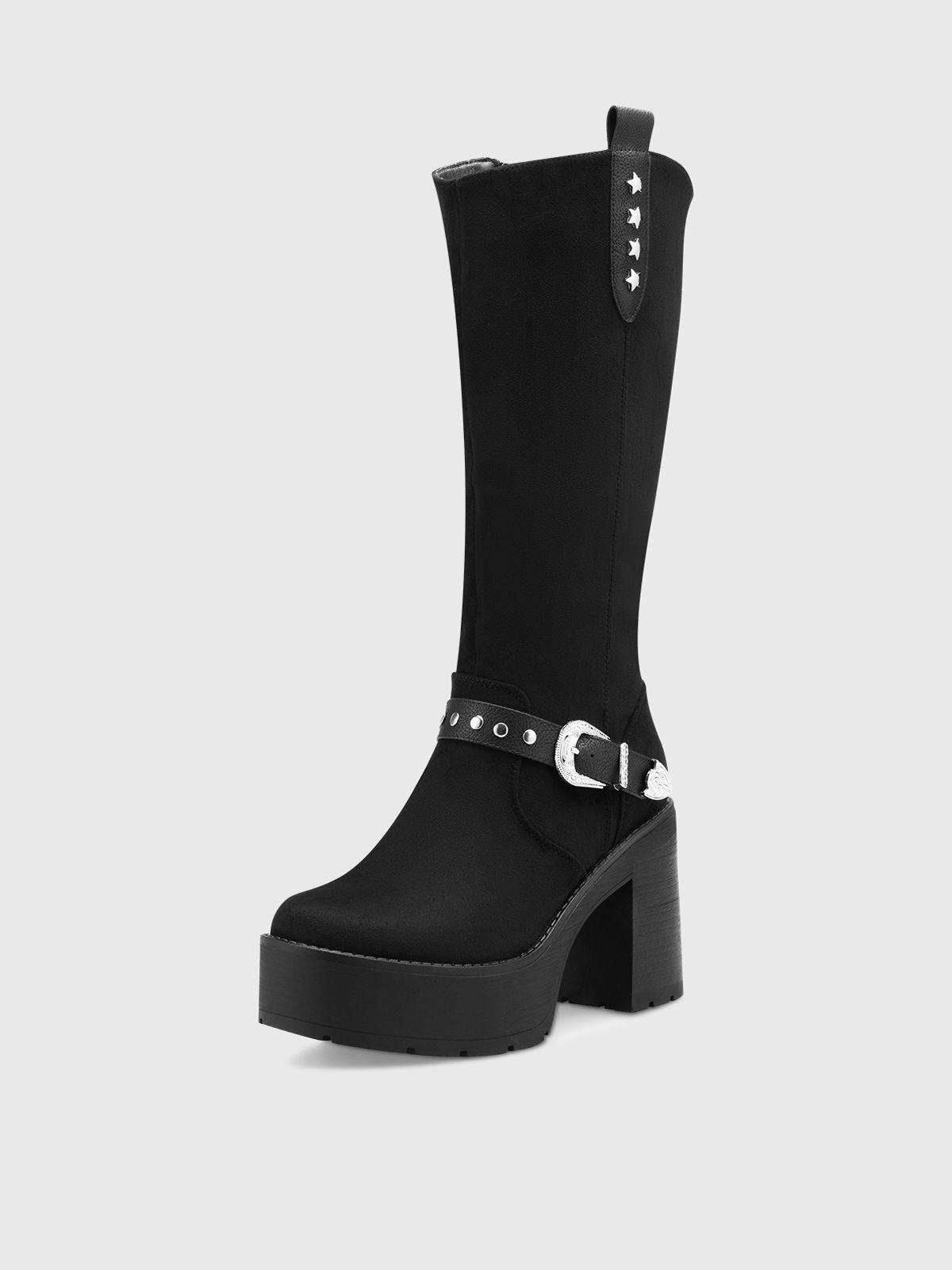 Bota Mujer Paula Negro Weide-0