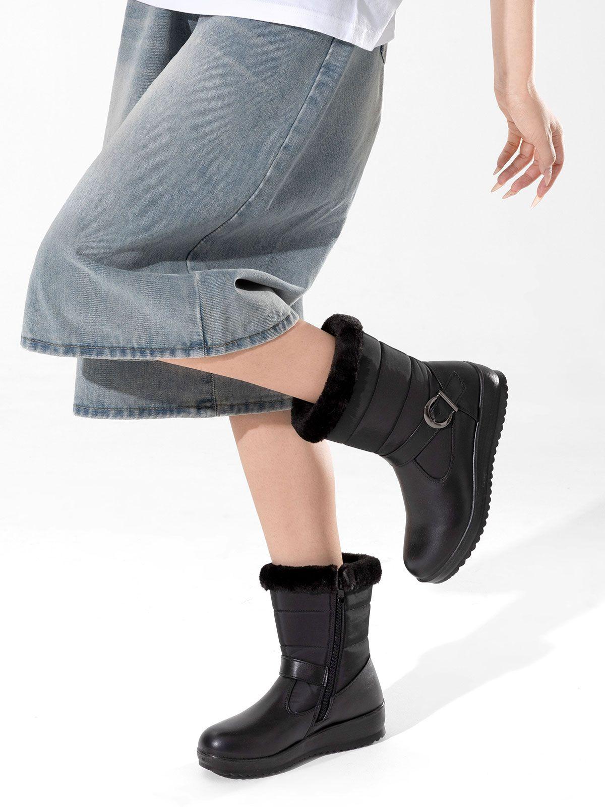 Botin Negro Casual Mujer Weide TFA190-2