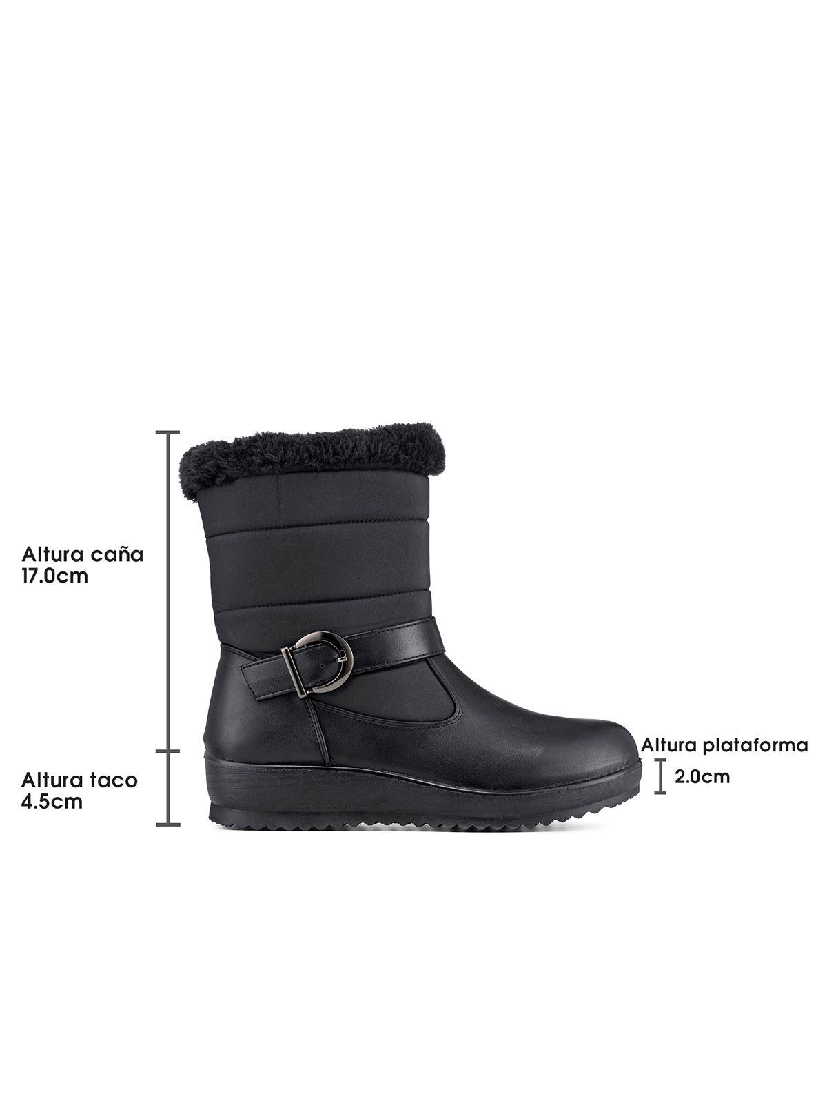 Botin Negro Casual Mujer Weide TFA190-6