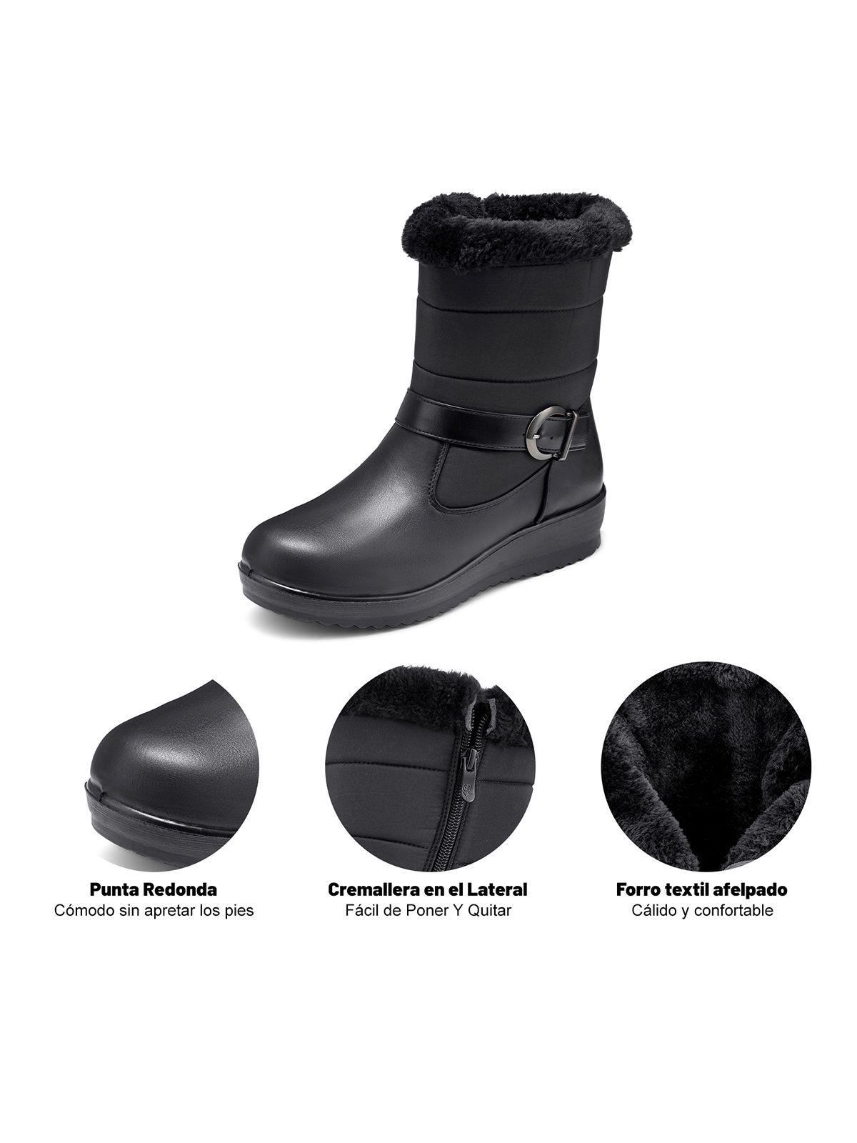 Botin Negro Casual Mujer Weide TFA190-7