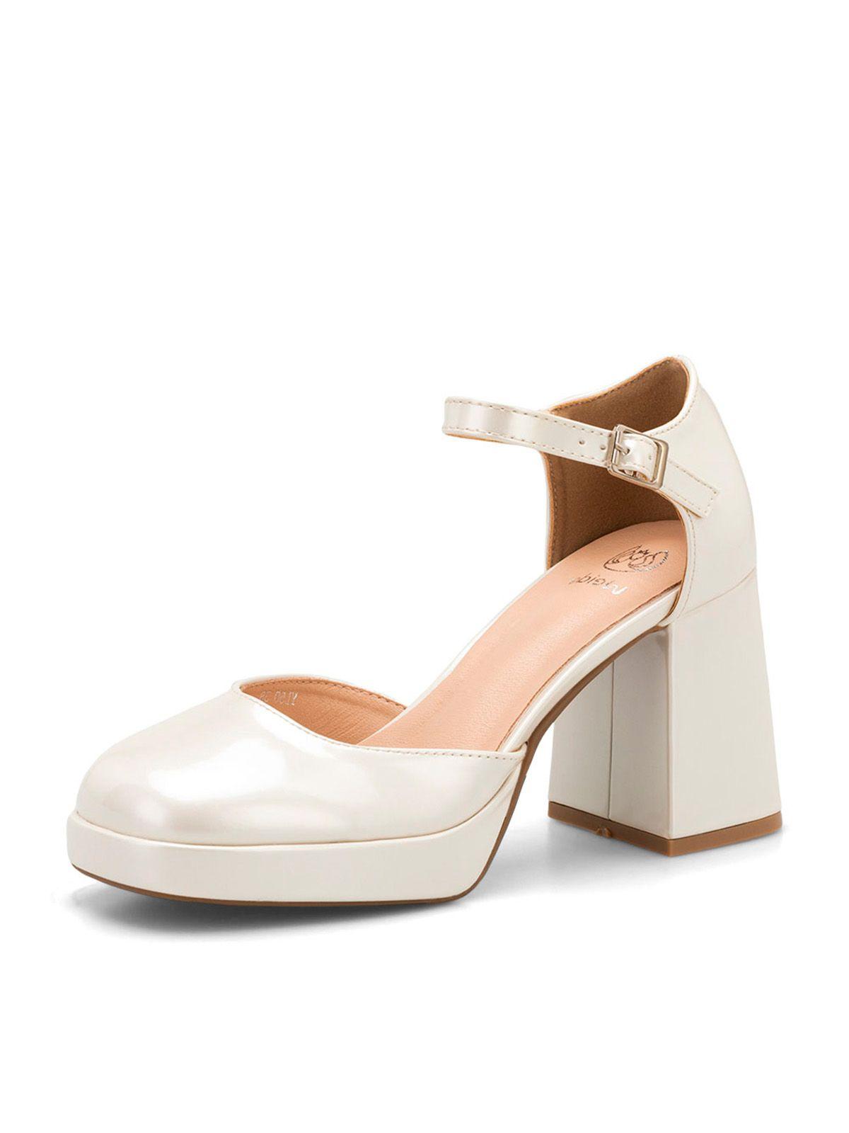 Zapatos Taco Mujer Amalia Beige Weide-0