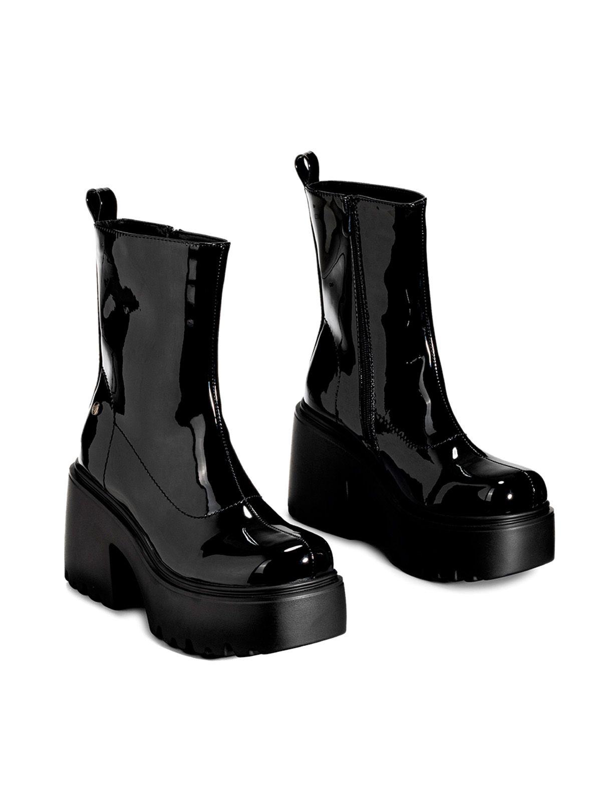 Botin Negro Casual Mujer Weide CZY589-4