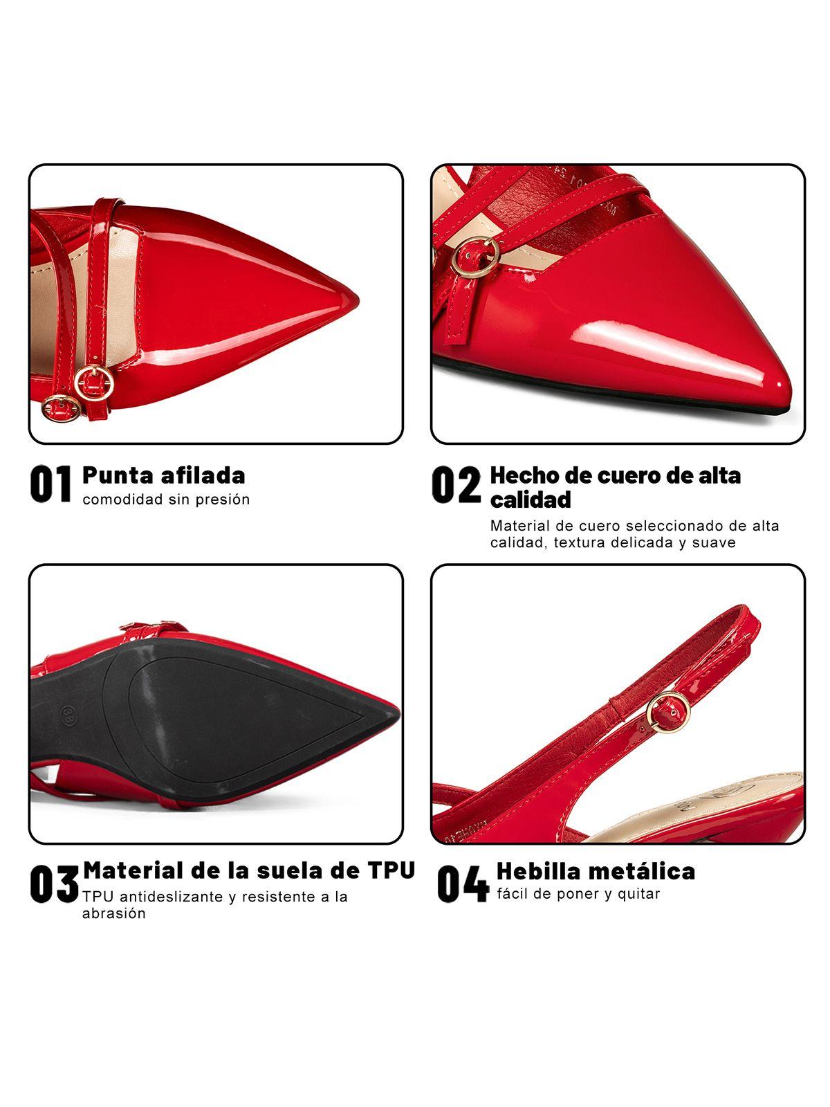 Zapato Talón Descubierto Formal Mujer Weide GHE101-5