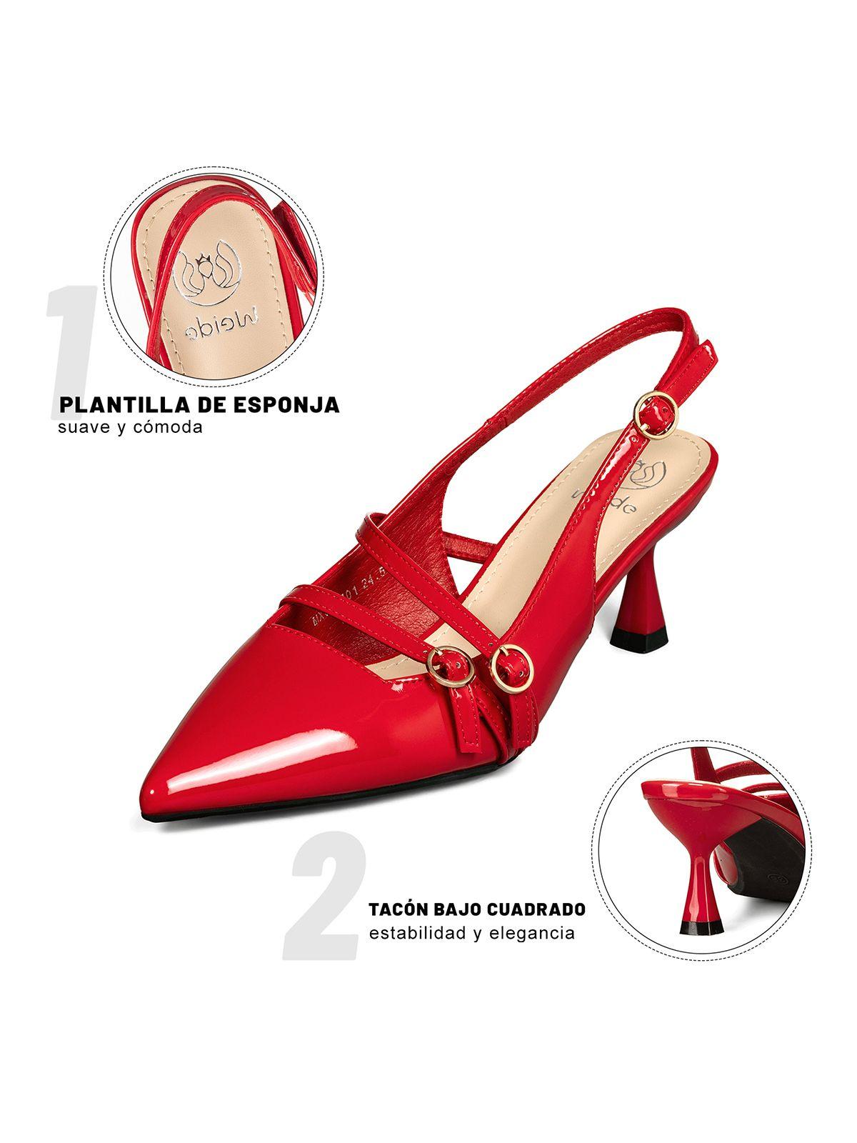 Zapato Talón Descubierto Formal Mujer Weide GHE101-8