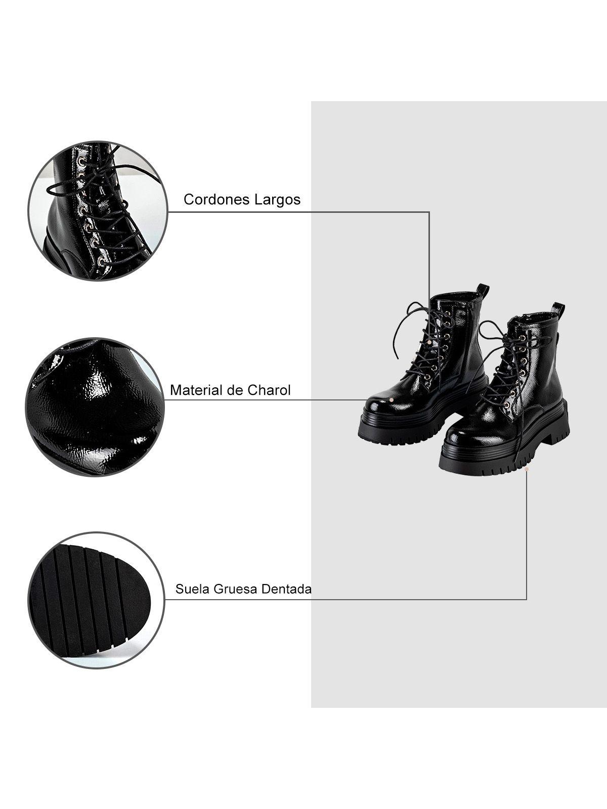 Botin Negro Casual Mujer Weide RT01-6