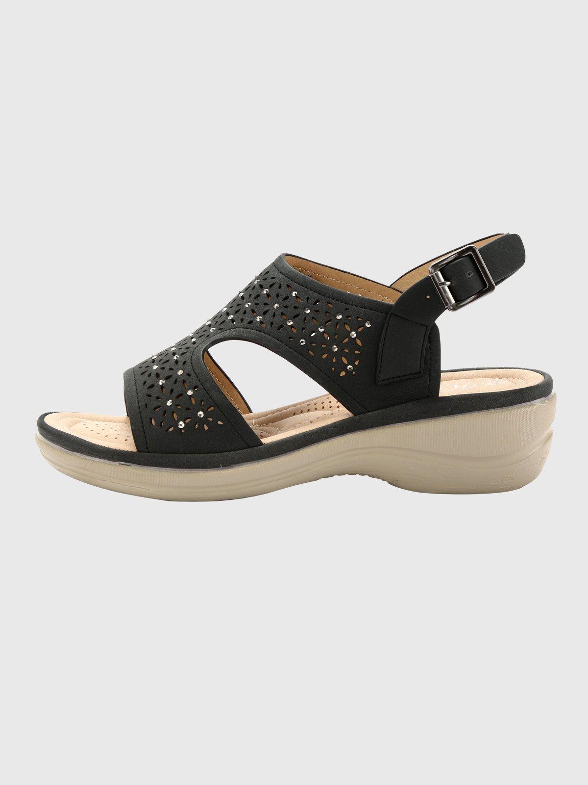 Sandalia Faye Negro Weide-1