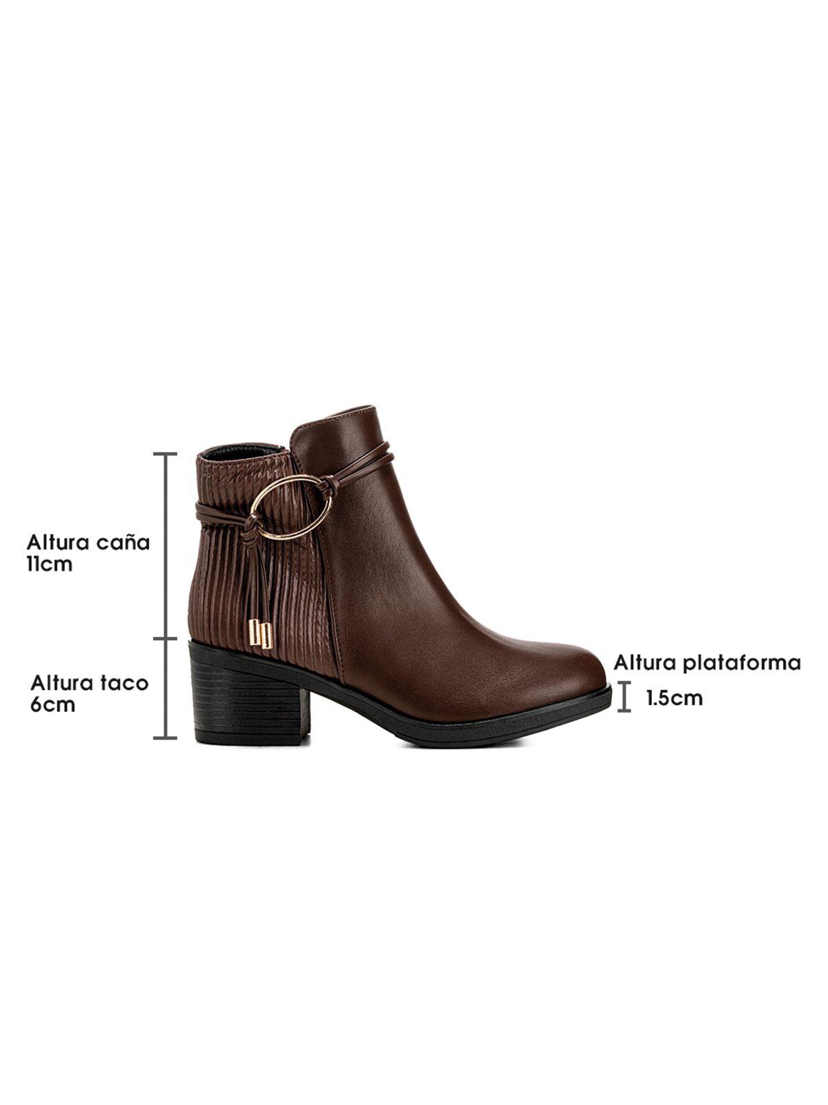Botin Marron Casual Mujer Weide GH110-6