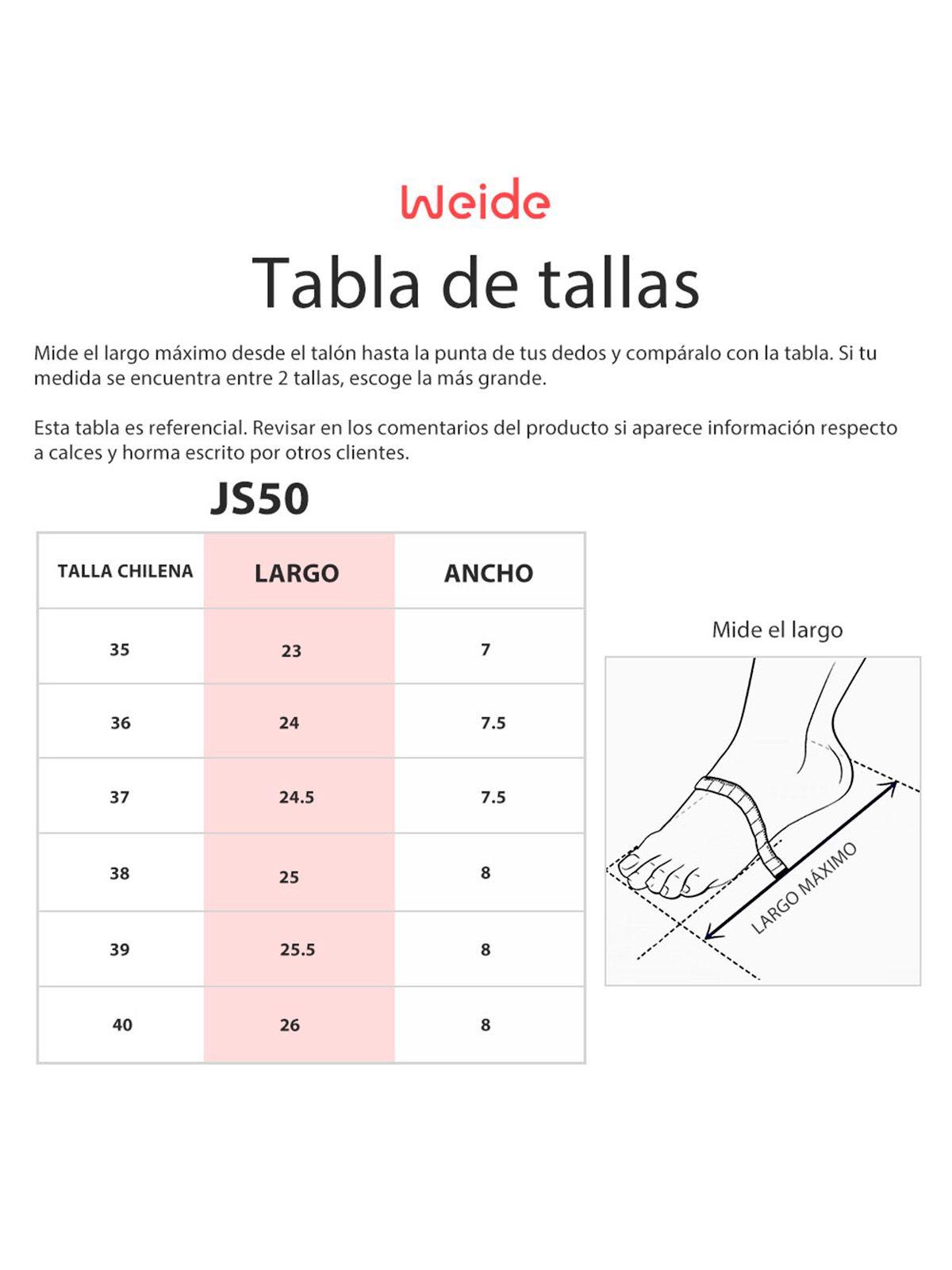 Sandalia Plataforma Negro Casual JS50 Weide-3