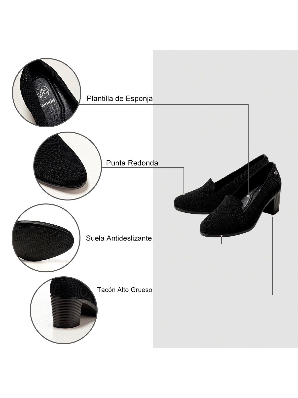 Zapatos Negro Casual Mujer Weide GH115-5