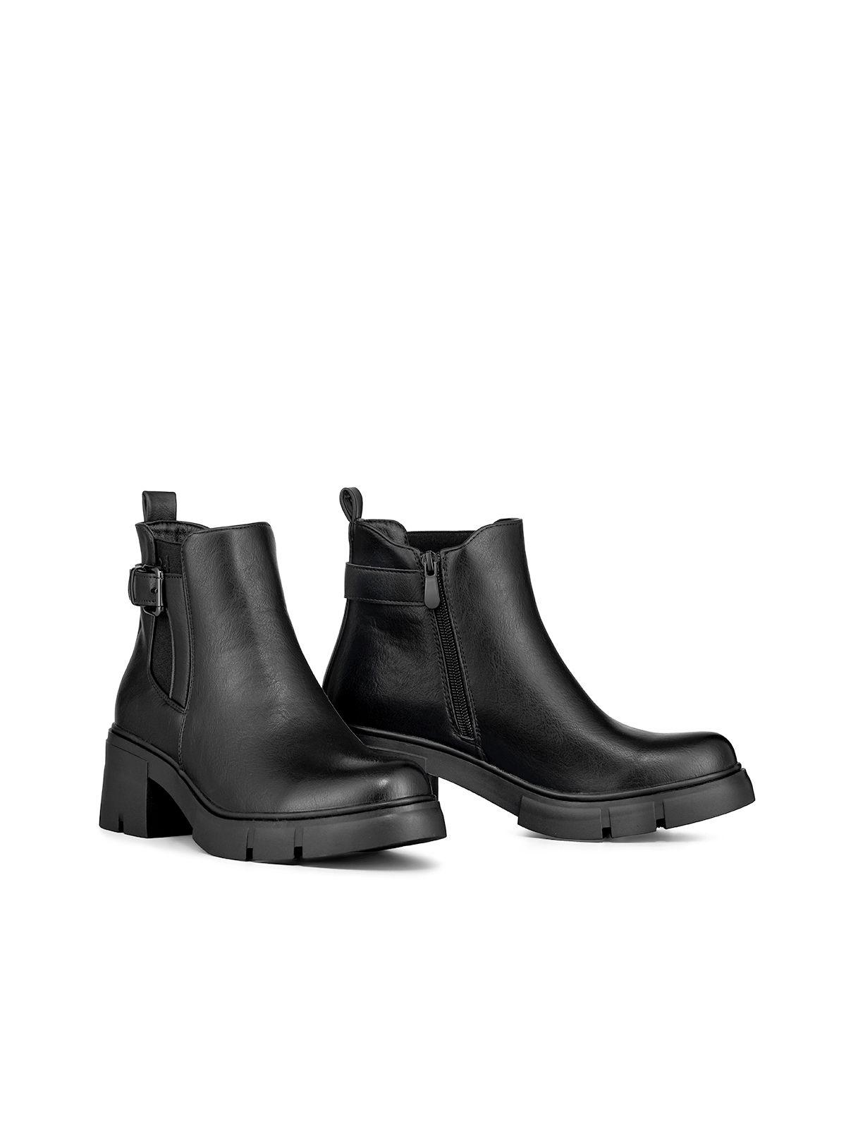 Botin Casual Mujer Vintage Tacon Grueso Elegante Weide QBM19-4