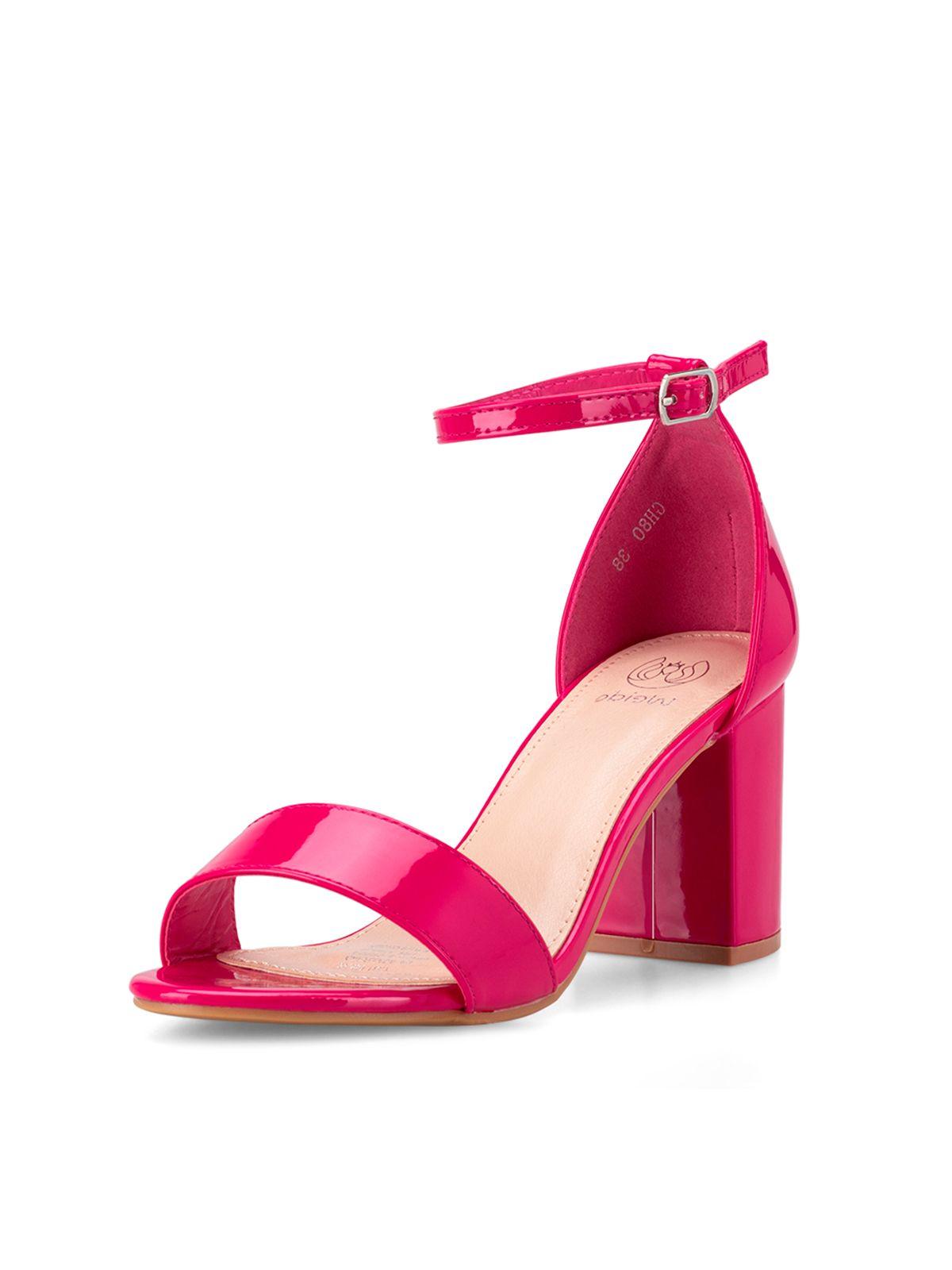 Sandalia Casual Taco Alto Durazno Mujer Weide GH80-0