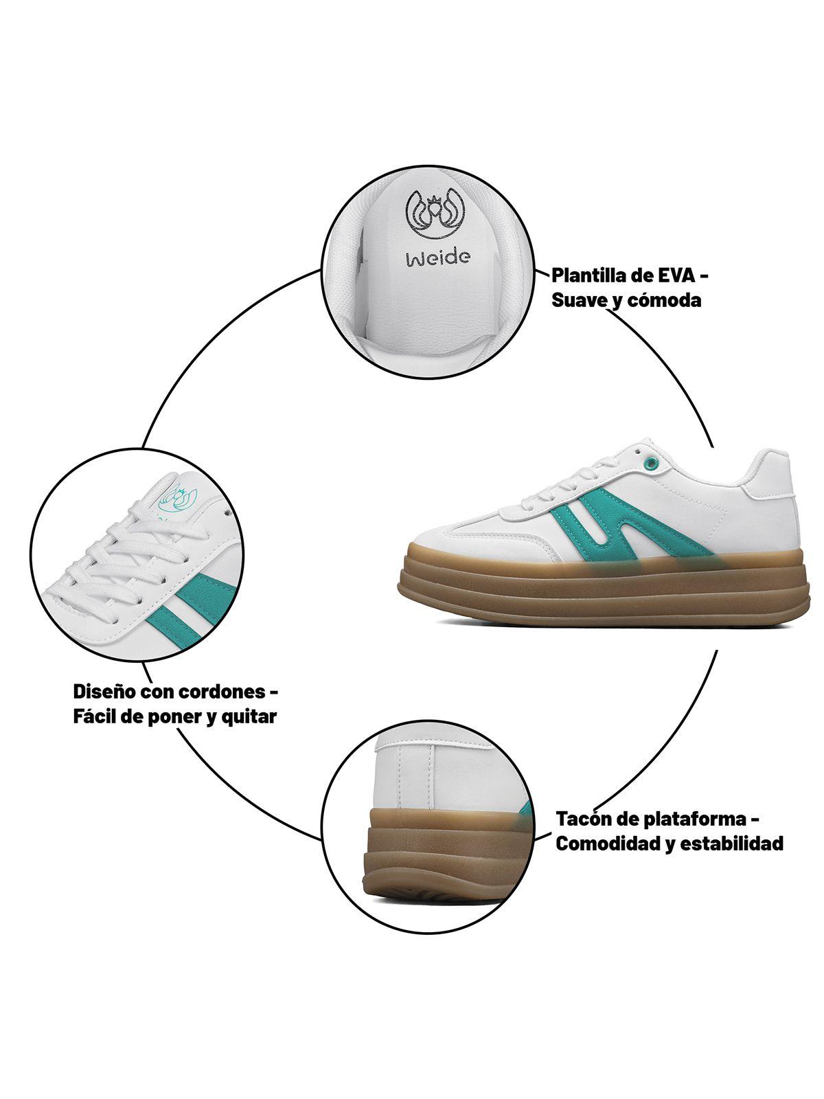 Zapatilla Casual Urbana Plataforma Mujer Weide SL65-7