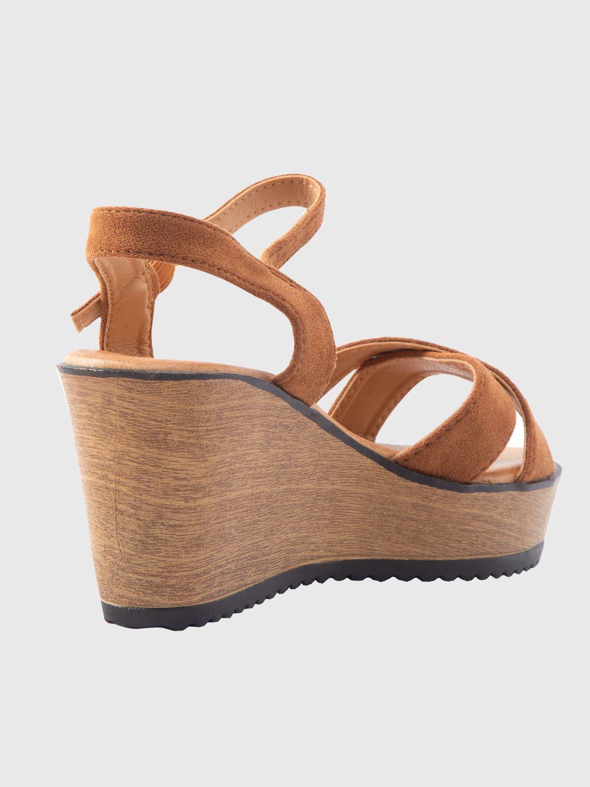 Sandalia Plataforma Telia Camel Weide-2