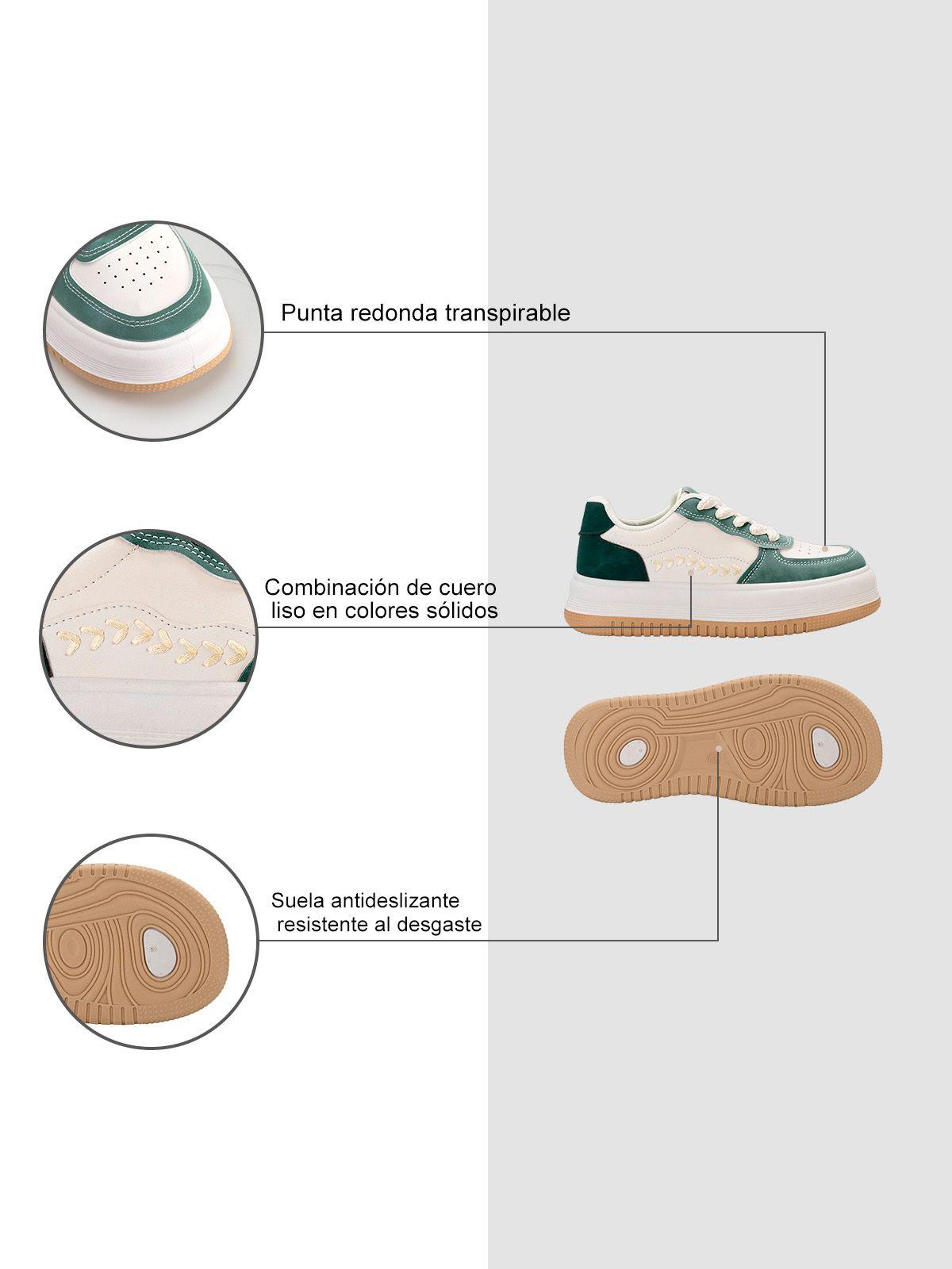 Zapatilla Verde Casual BOK110 Weide-5