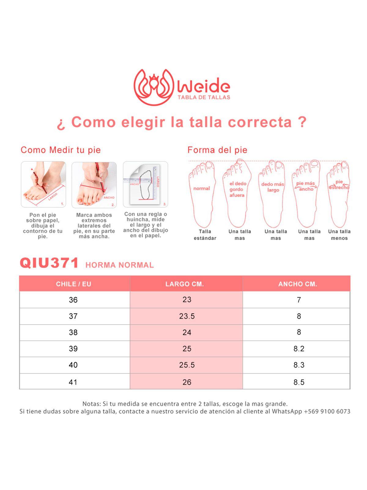 Mocasin Mujer Plano Casual Weide QIU371-3