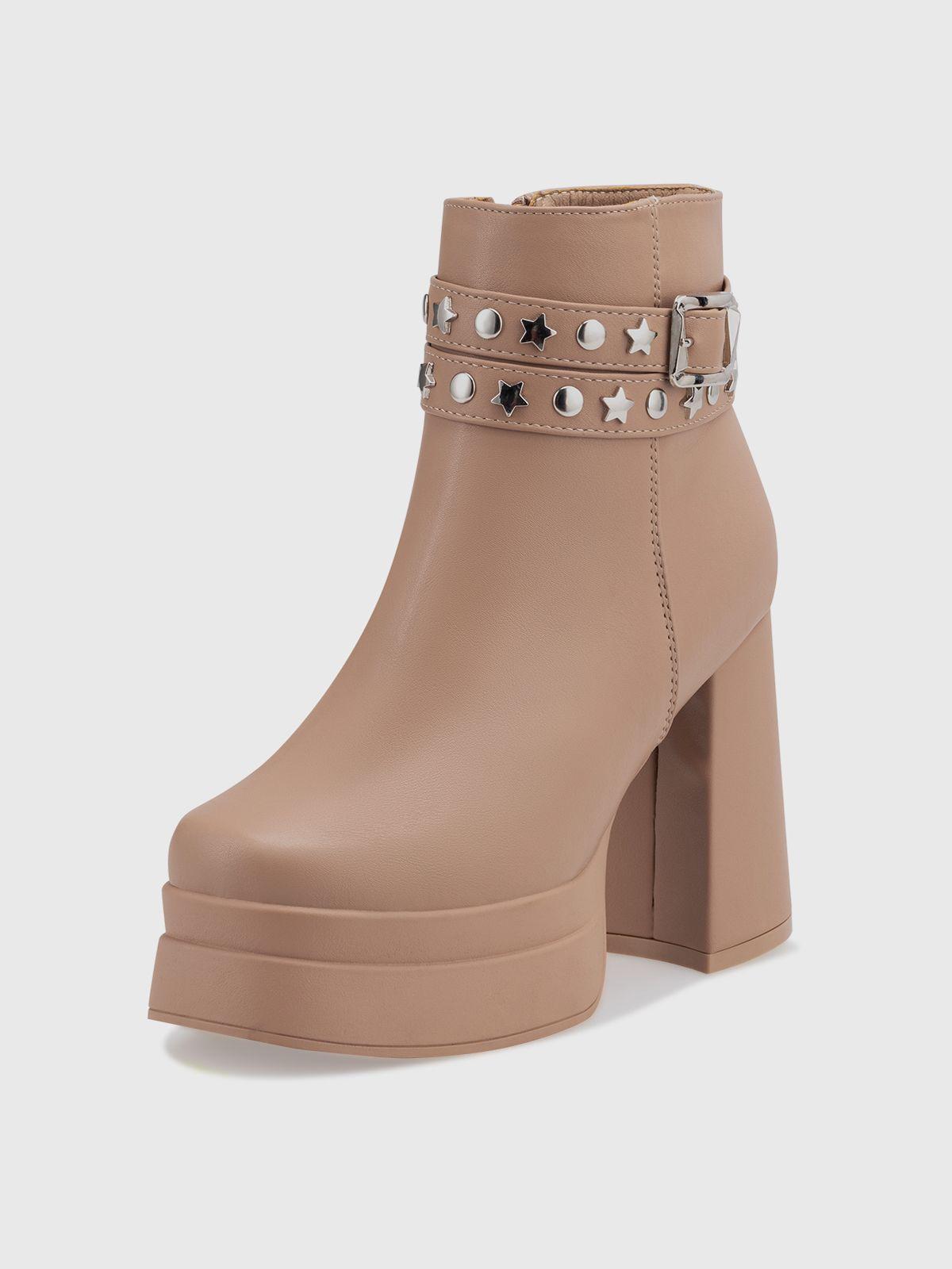 Botin Mujer Estrella Caqui Weide-0